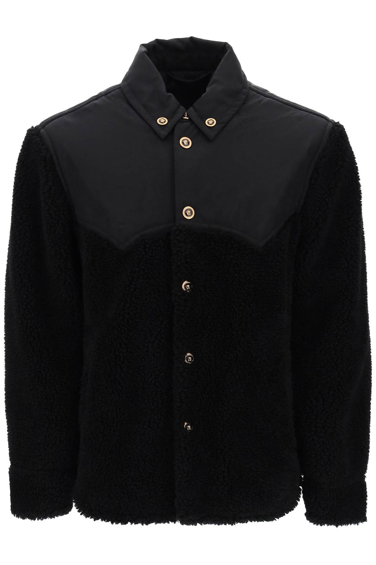 Versace VERSACE barocco silhouette fleece jacket