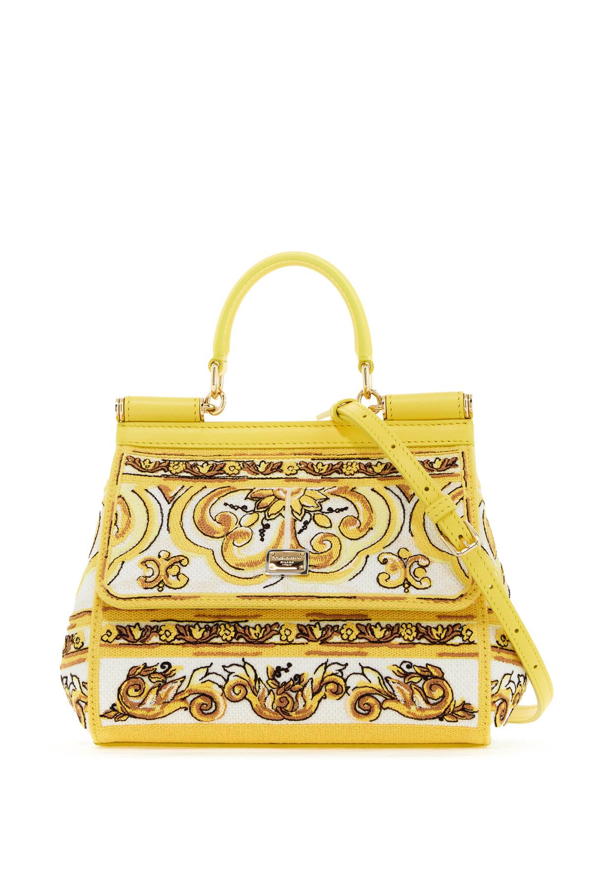 Dolce & Gabbana DOLCE & GABBANA medium sicily handbag with maiolica embroidery