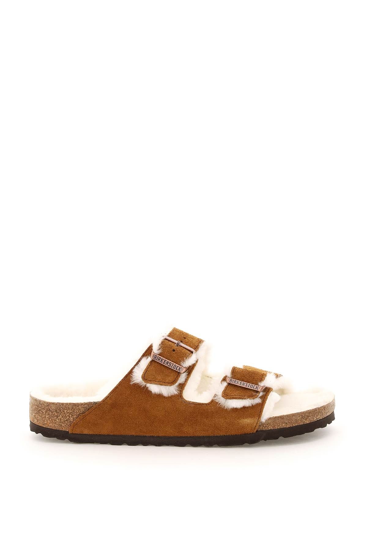 Birkenstock BIRKENSTOCK arizona shearling mules narrow fit