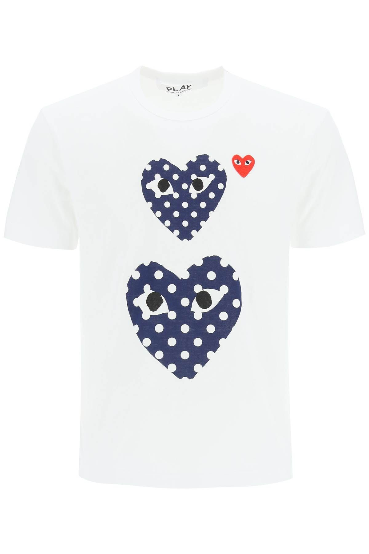 Comme Des Garçons Play COMME DES GARCONS PLAY polka dot heart t-shirt