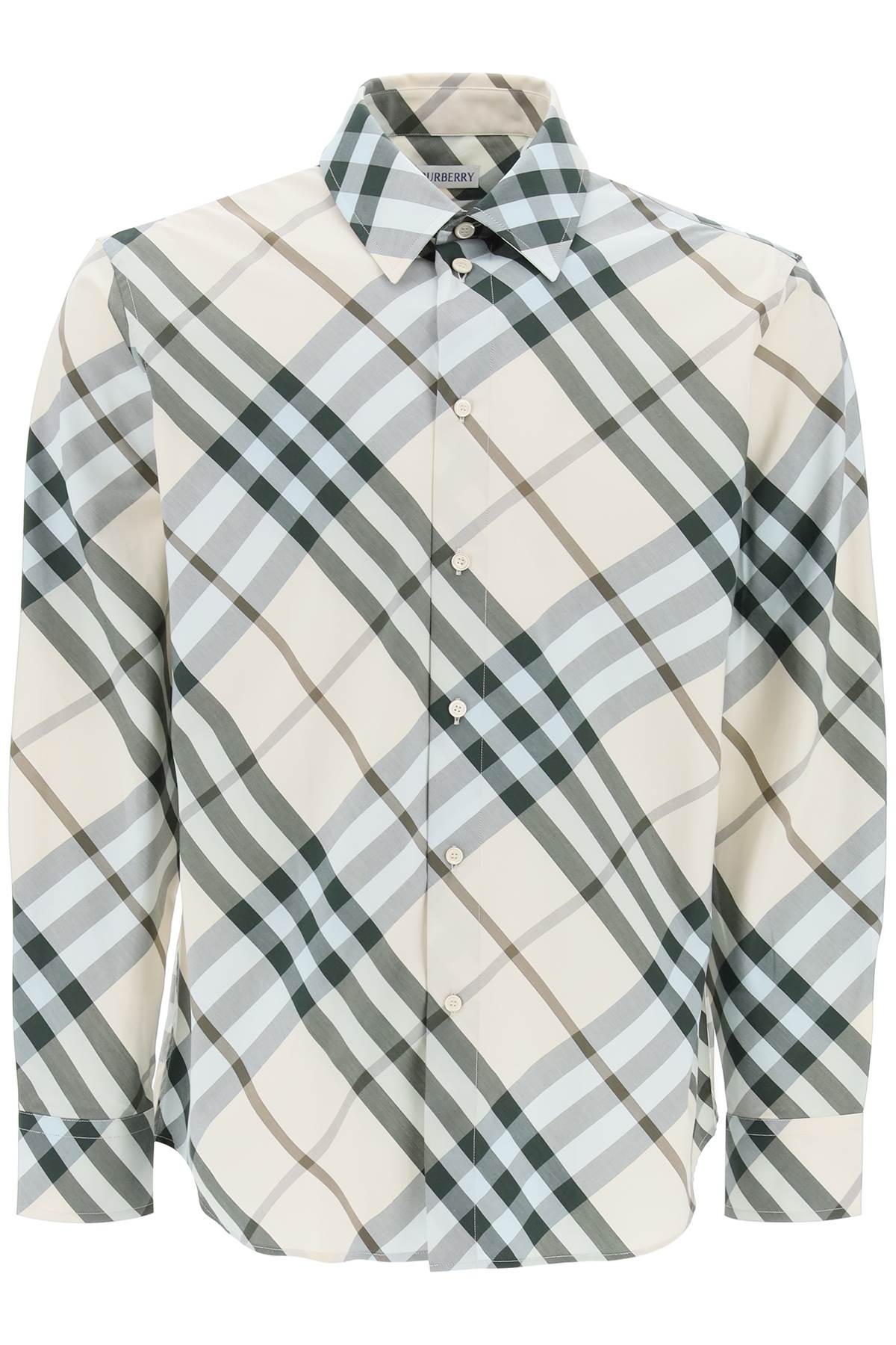 Burberry BURBERRY ered cotton long-sleeved shirt