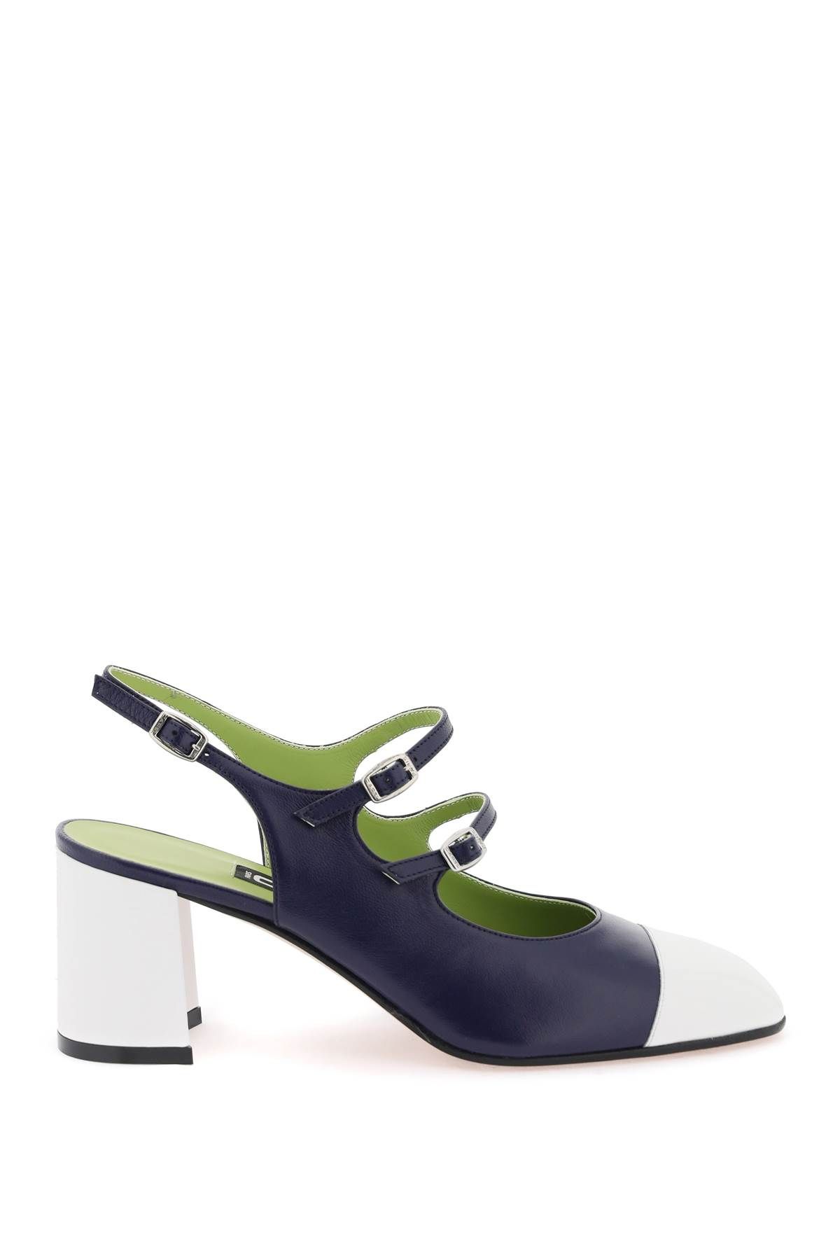  CAREL patent leather papaya slingback mary jane