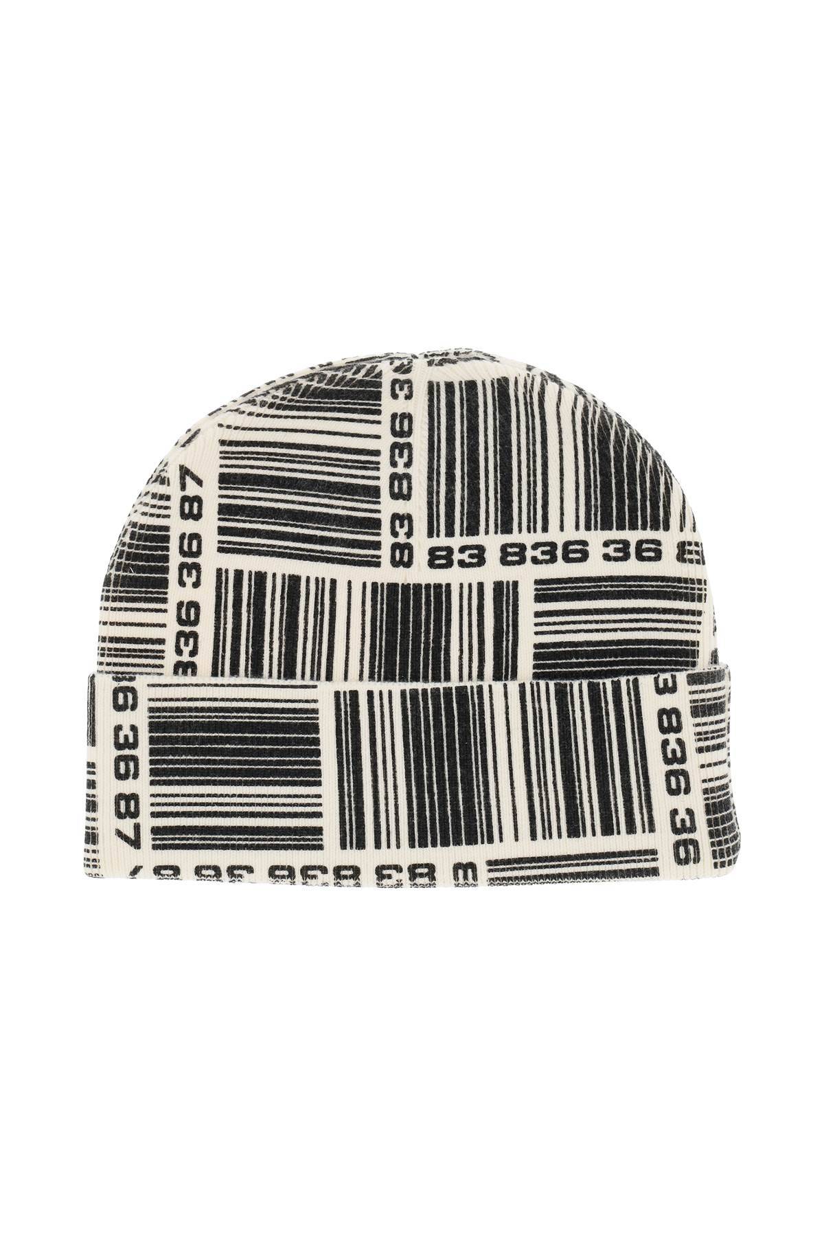Vtmnts VTMNTS barcode monogram beanie hat