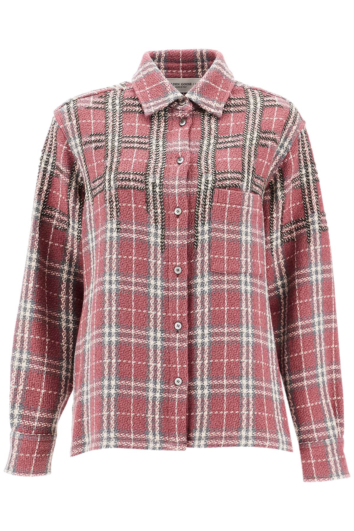 Golden Goose GOLDEN GOOSE tweed overshirt with applique