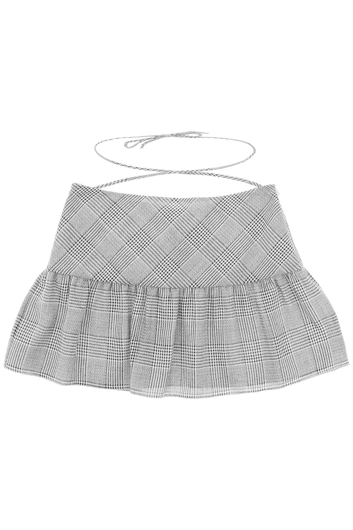 Alessandra Rich ALESSANDRA RICH prince of wales miniskirt