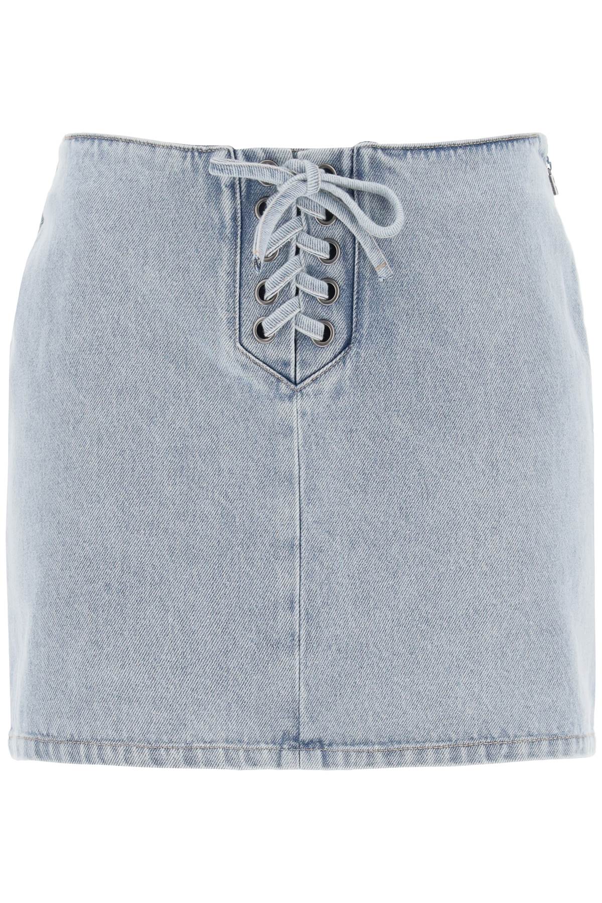 Rotate ROTATE denim mini skirt