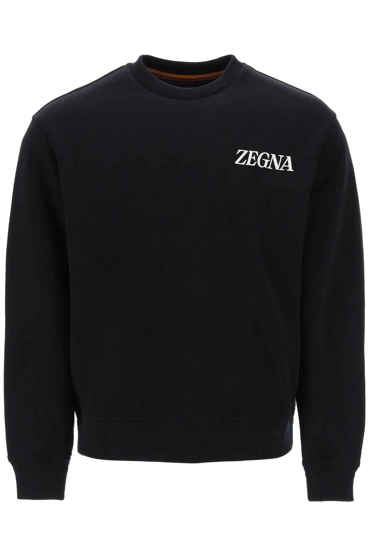 zegna ZEGNA crewneck sweatshirt with rubberized logo