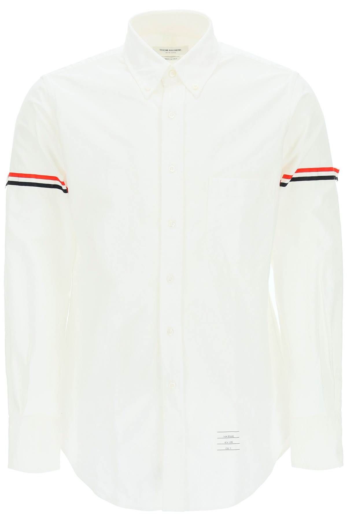 Thom Browne THOM BROWNE oxford button-down shirt with rwb armbands