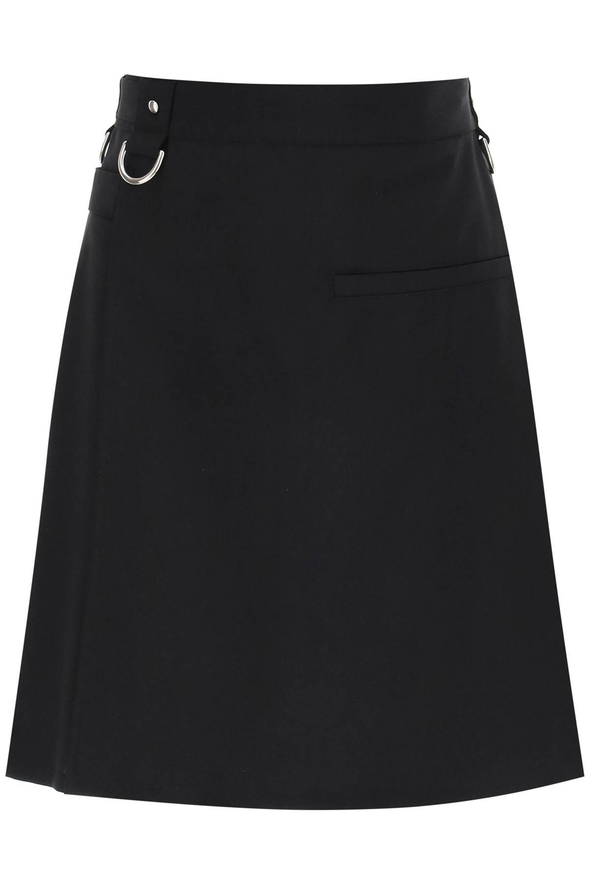 Givenchy GIVENCHY wool and mohair kilt skirt