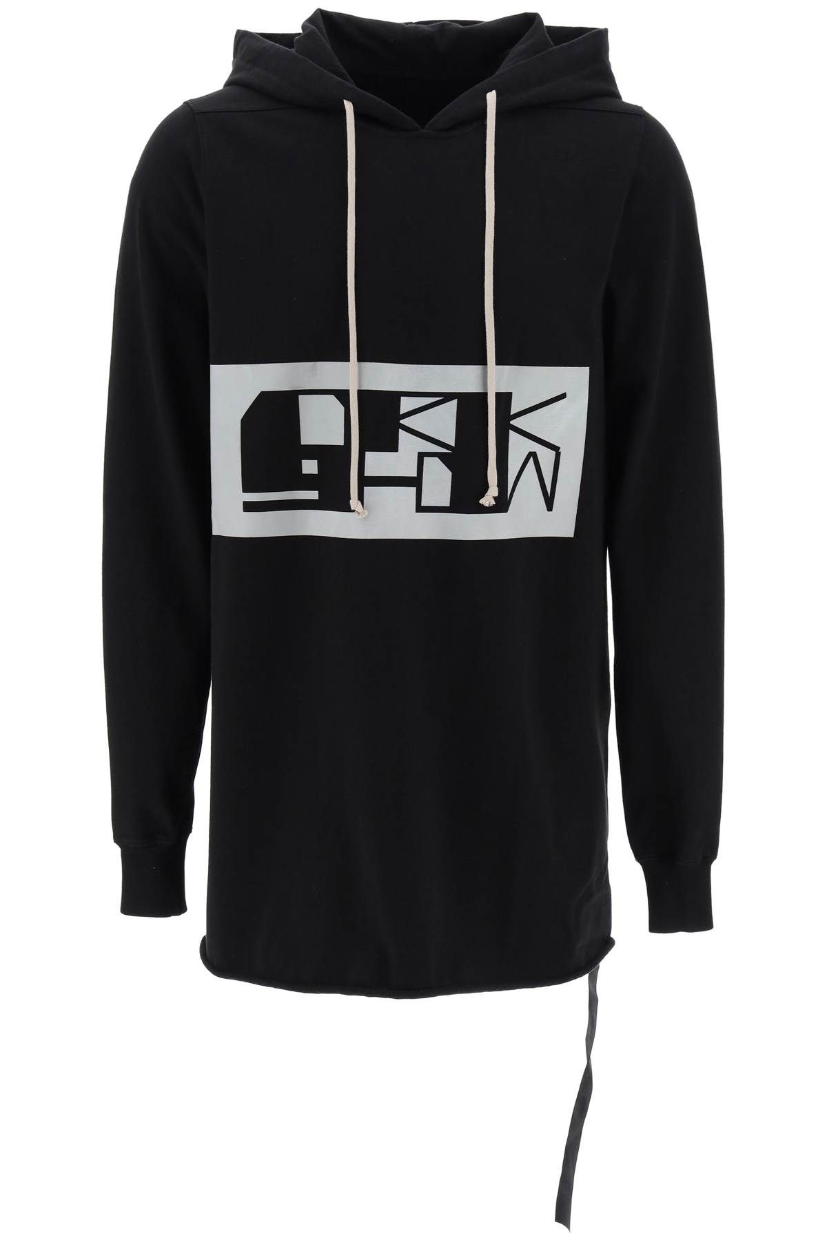 DRKSHDW DRKSHDW maxi hoodie with logo print