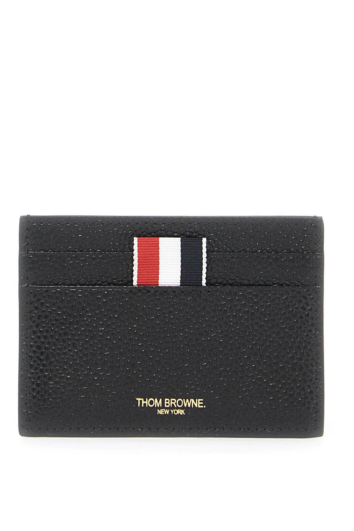 Thom Browne THOM BROWNE pebble grain leather card holder