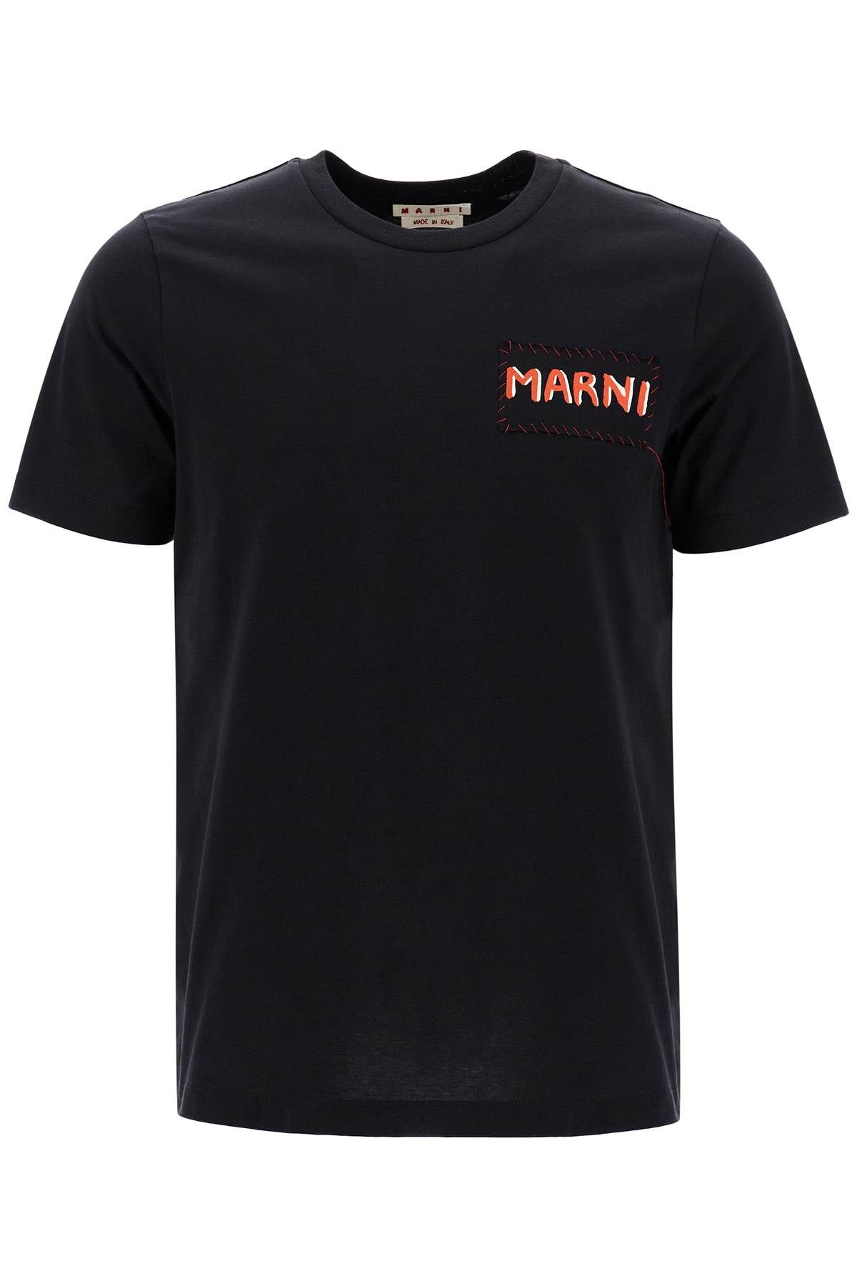 Marni MARNI t-shirt with patch logo design