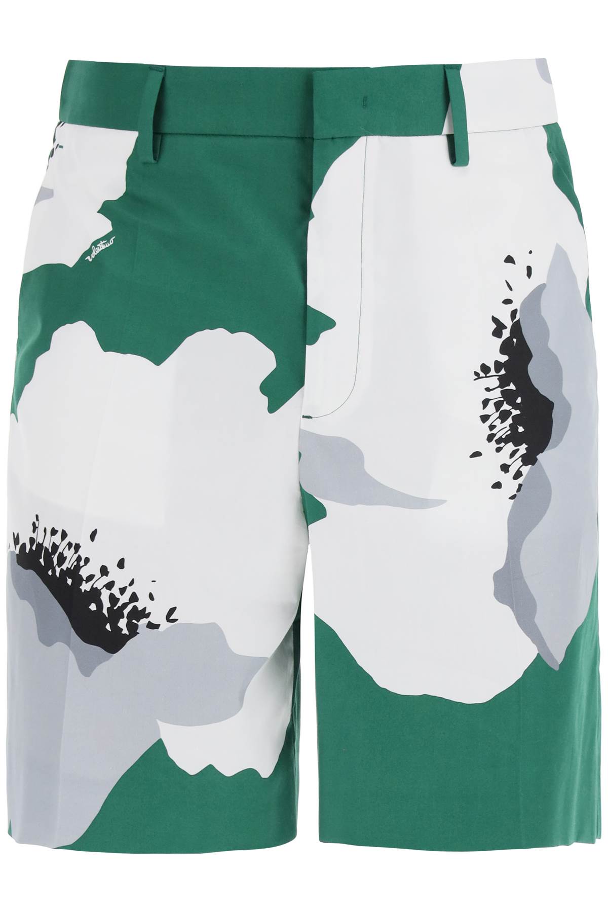 VALENTINO GARAVANI VALENTINO GARAVANI "flower portrait print poplin bermuda shorts