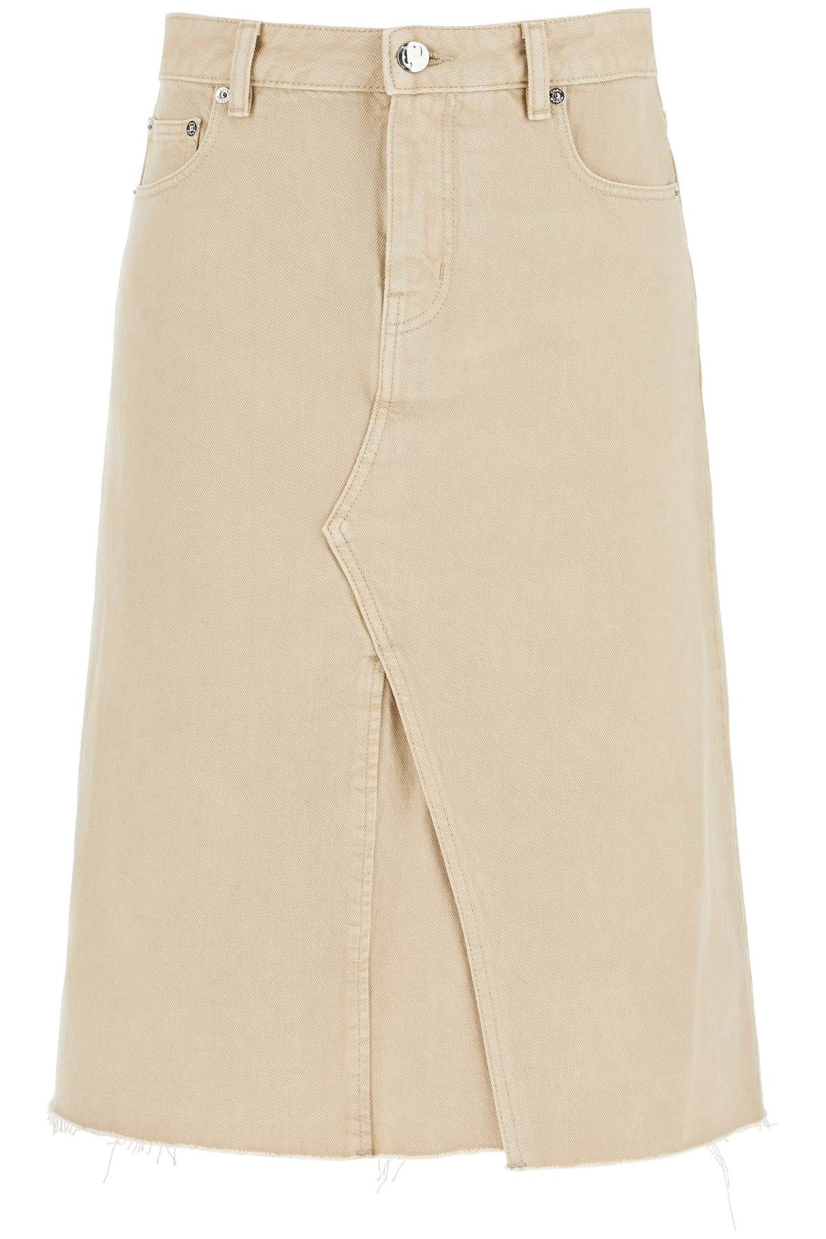 Tory Burch TORY BURCH denim trapeze skirt with