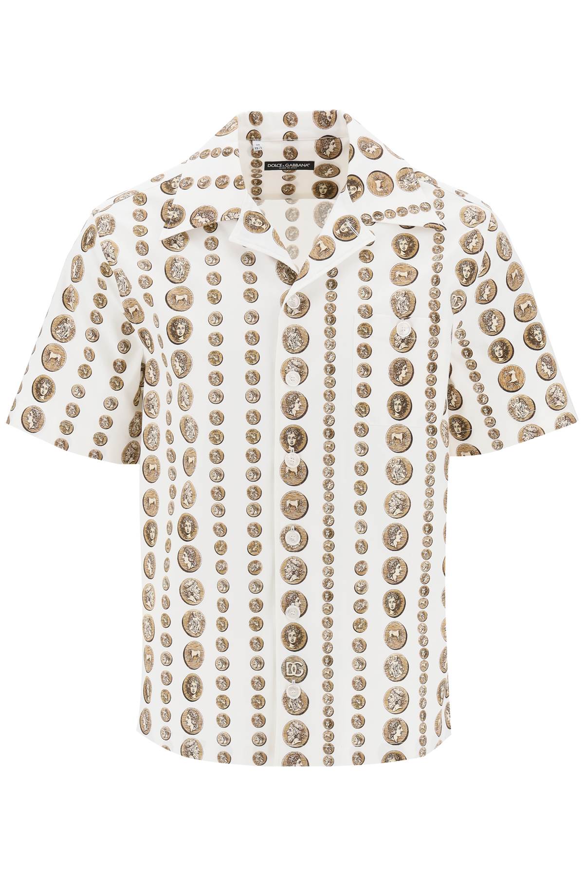 Dolce & Gabbana DOLCE & GABBANA coin print short sleeve shirt