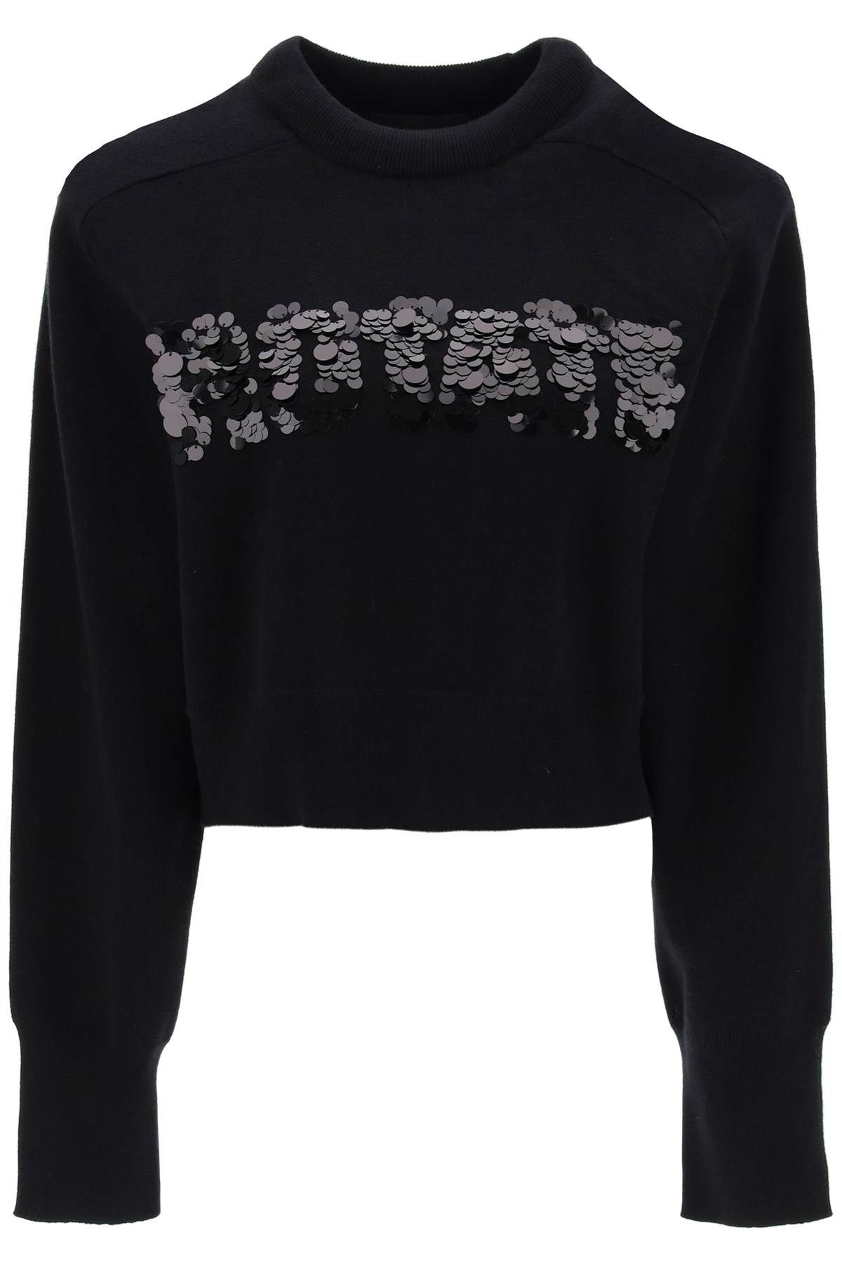 Rotate ROTATE sequined logo knit sweatshirt