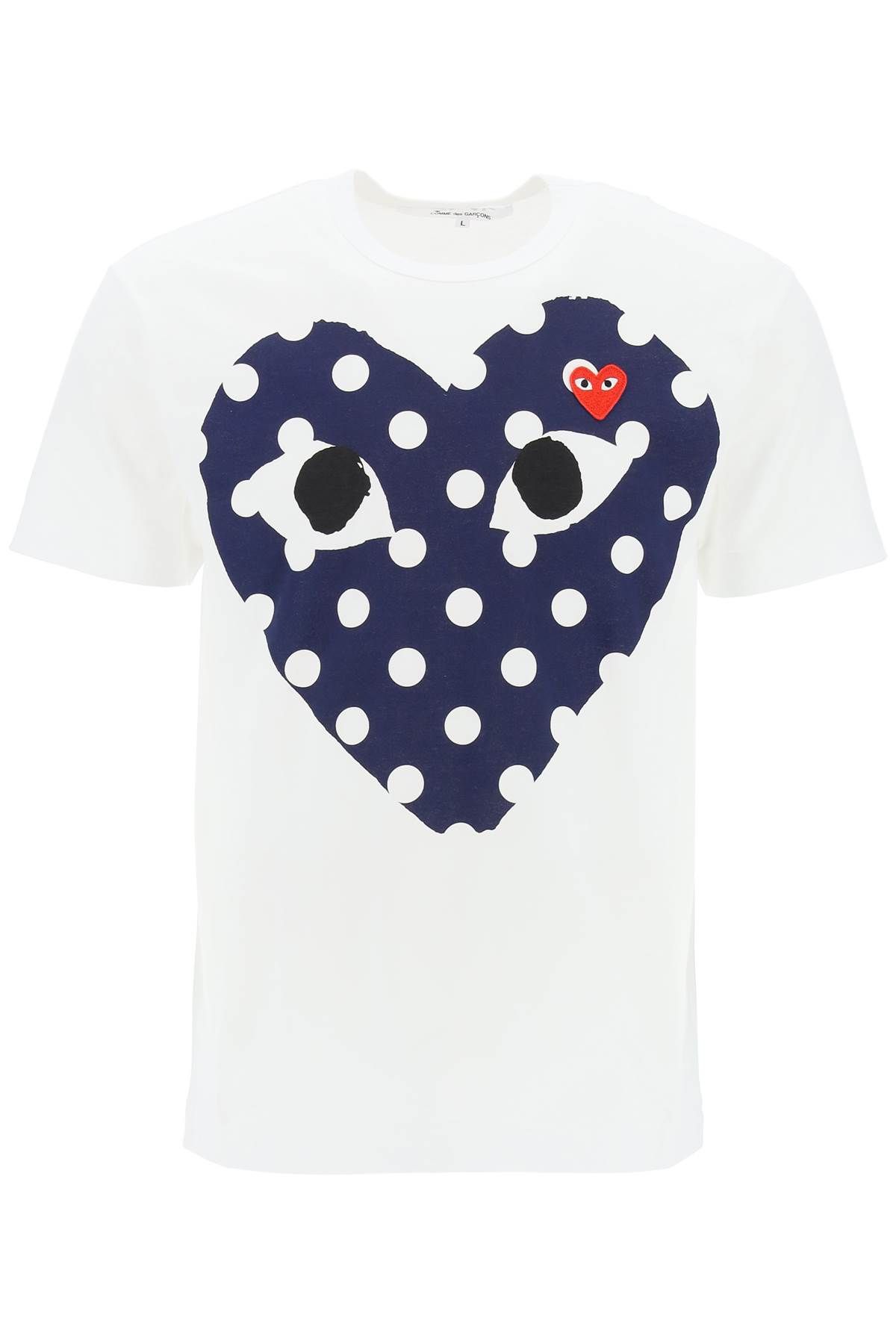 Comme Des Garçons Play COMME DES GARCONS PLAY "polka dot heart print t-shirt