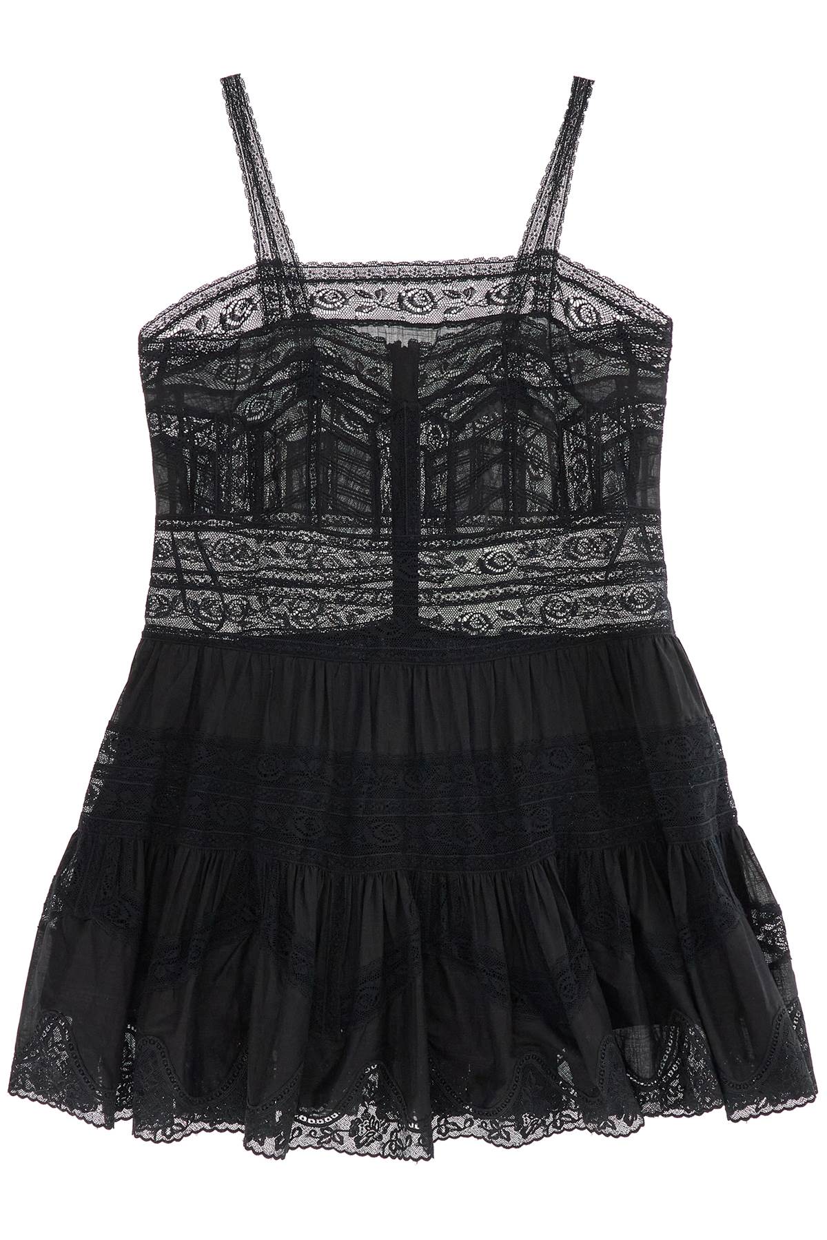 Zimmermann ZIMMERMANN halliday mini dress with lace detail