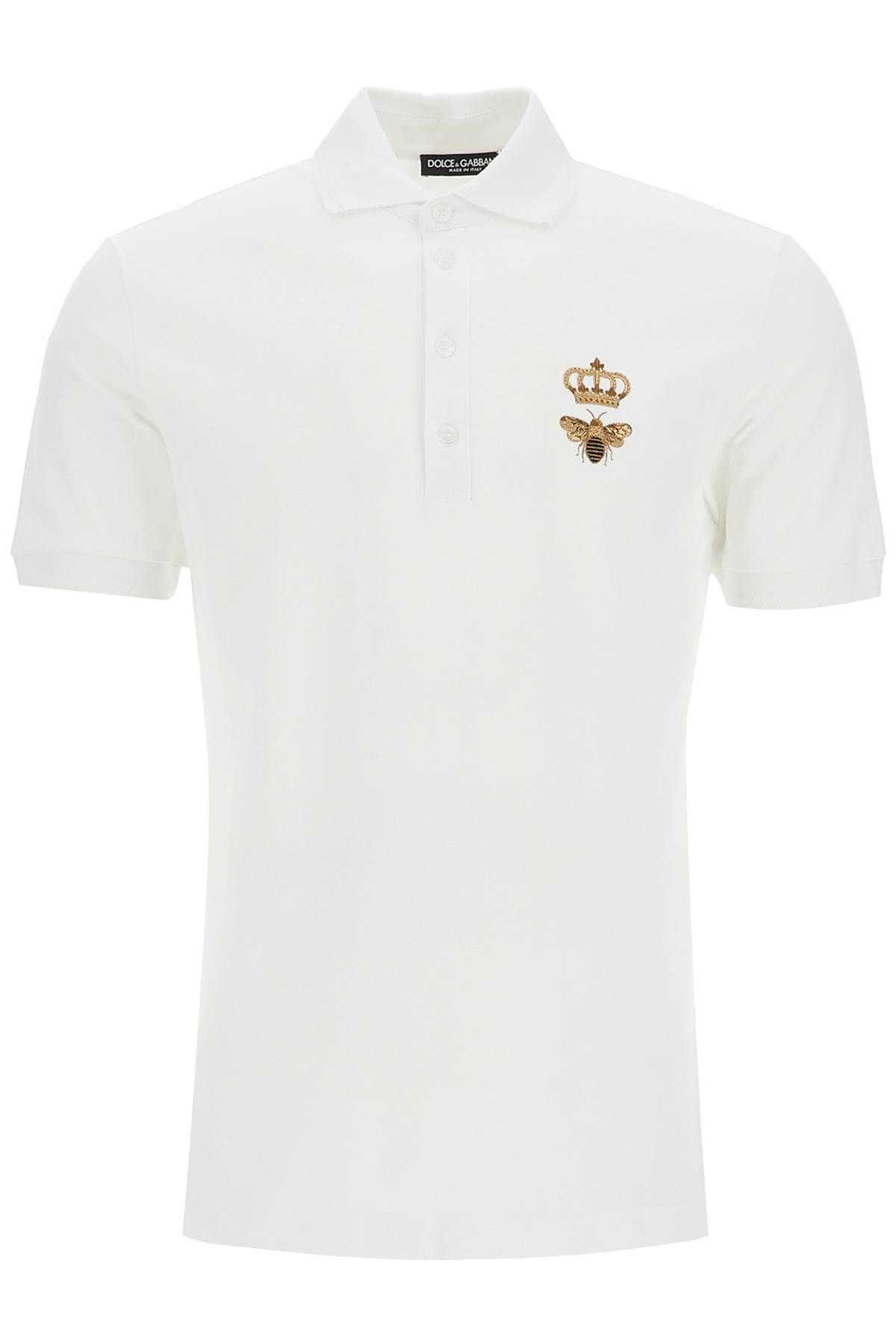 Dolce & Gabbana DOLCE & GABBANA slim fit polo shirt with embroidery