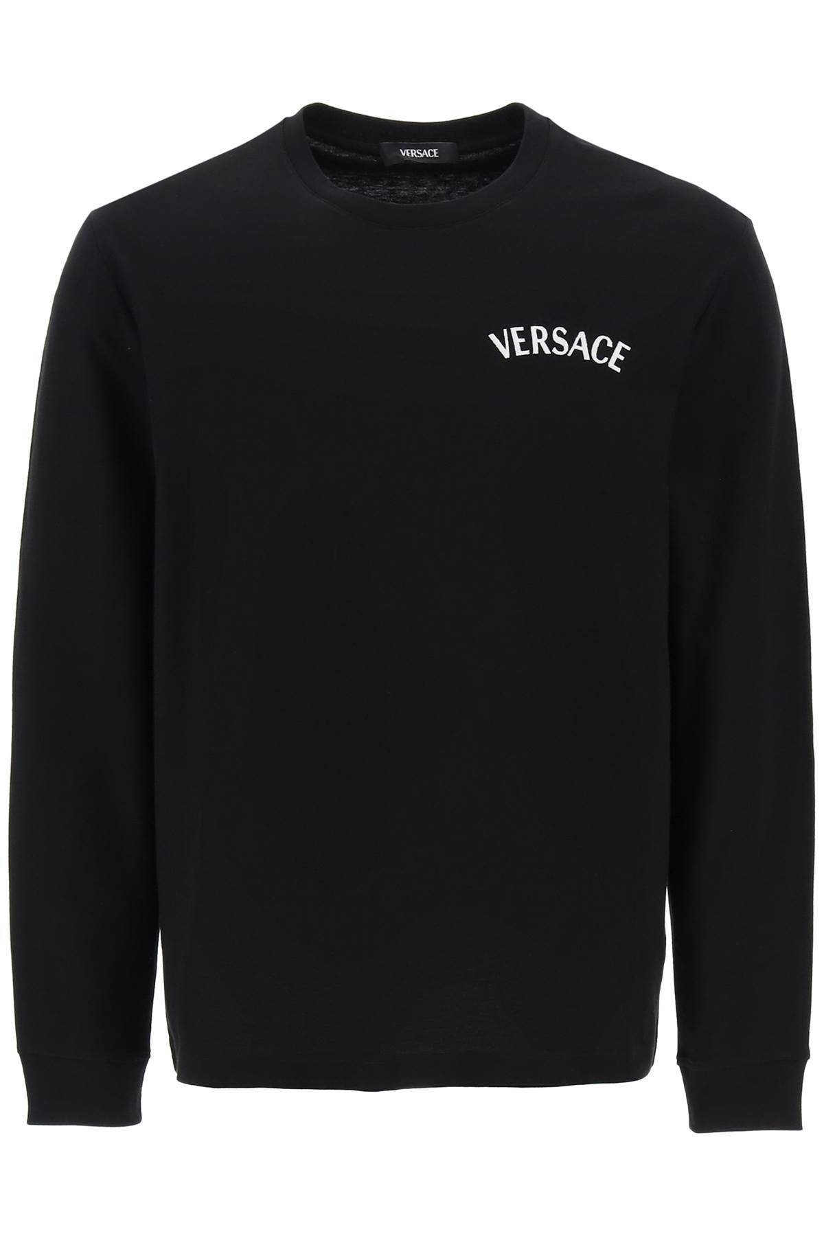 Versace VERSACE milano stamp long-sleeved t-shirt