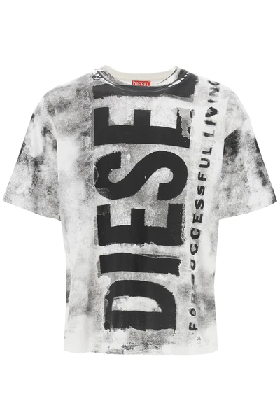 Diesel DIESEL printed t-shirt with oversized logo
