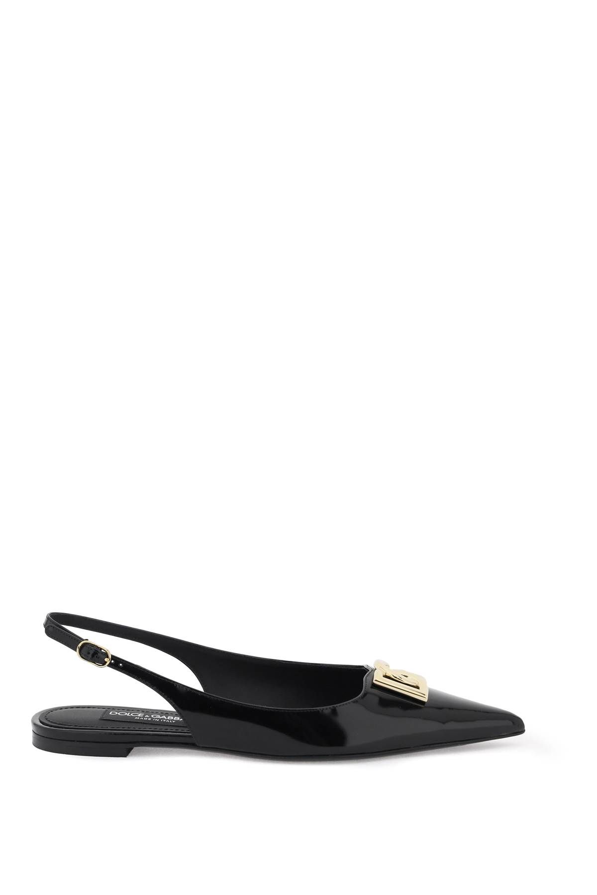 Dolce & Gabbana DOLCE & GABBANA slingback ballet flats with dg logo