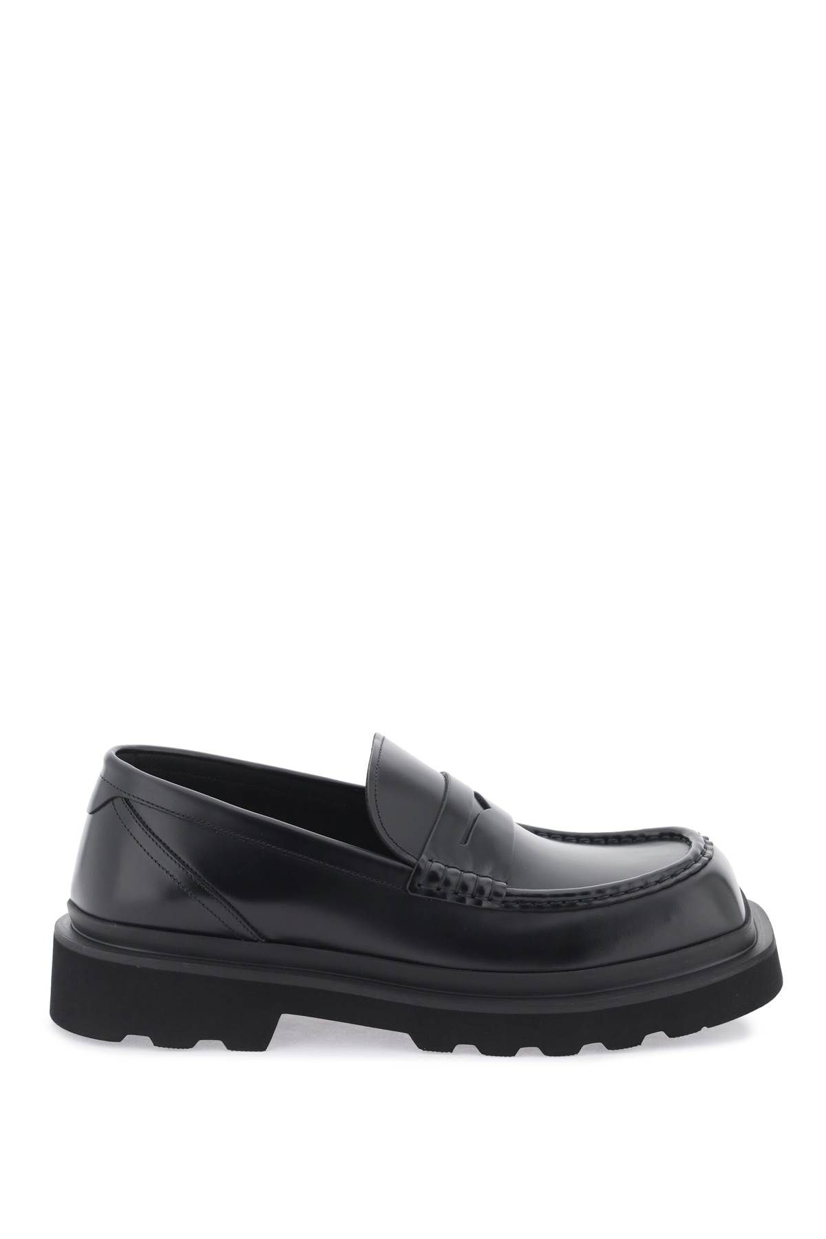 Dolce & Gabbana DOLCE & GABBANA brushed leather loafers