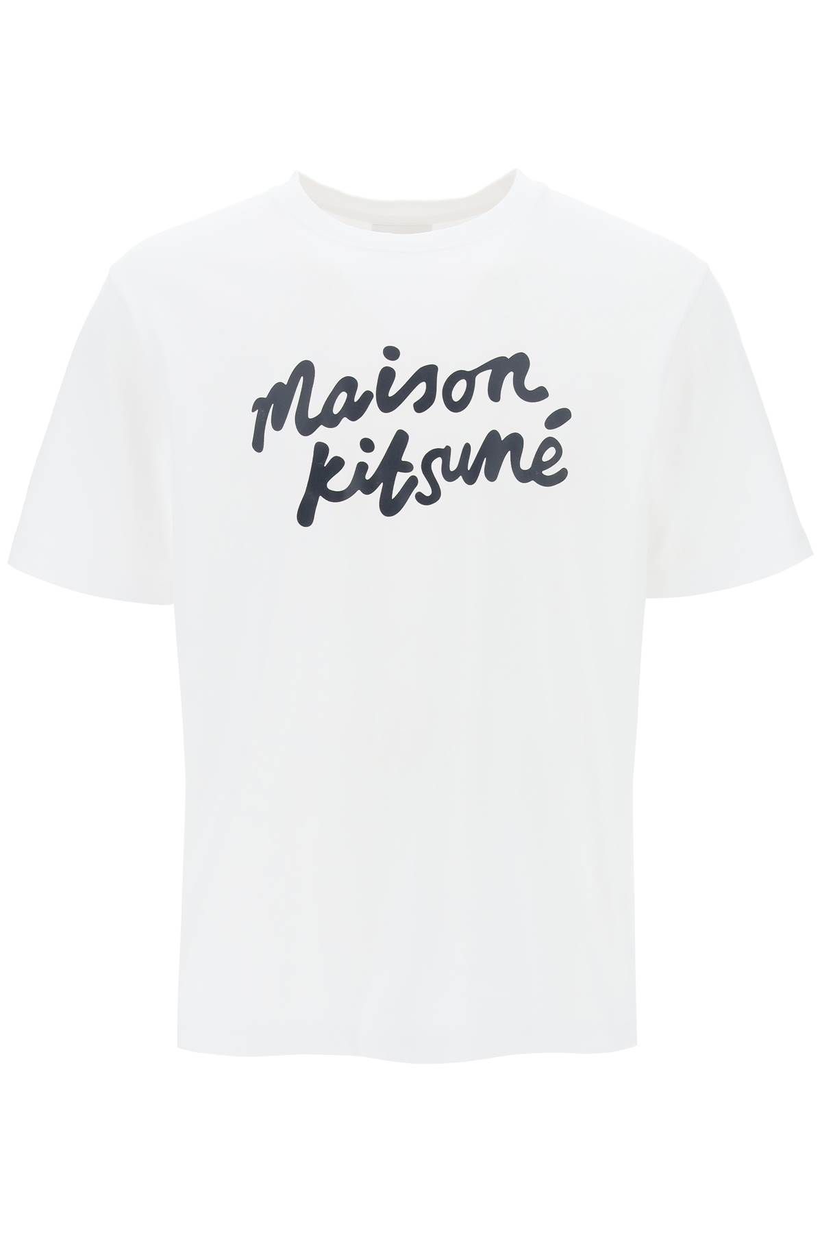 Maison Kitsuné MAISON KITSUNE t-shirt with logo in handwriting