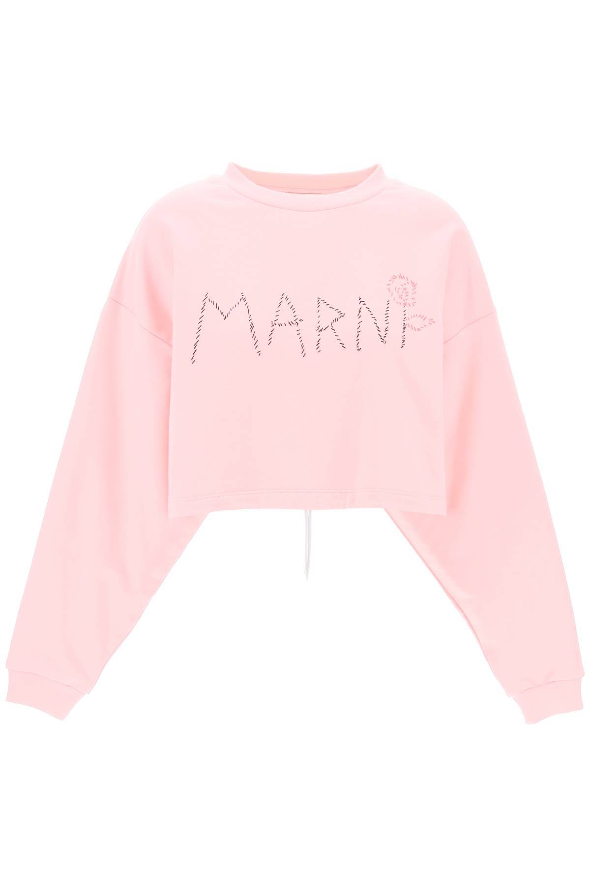 Marni MARNI "organic cotton sweatshirt with hand-embroid