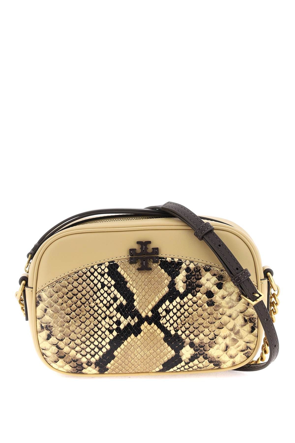 Tory Burch TORY BURCH 'mcgraw' snake-embossed camera bag