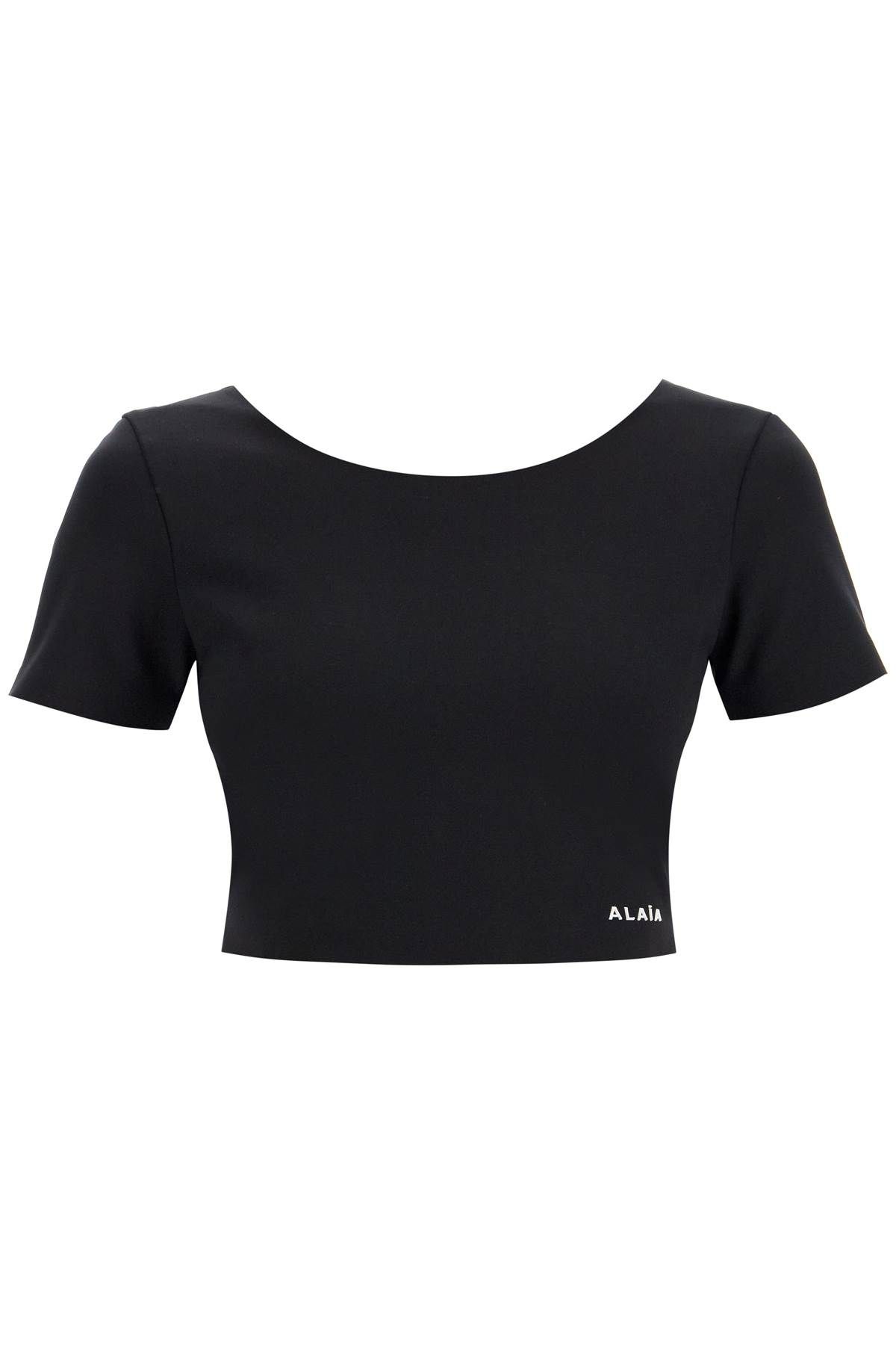 Alaïa ALAIA technical jersey crop top for women