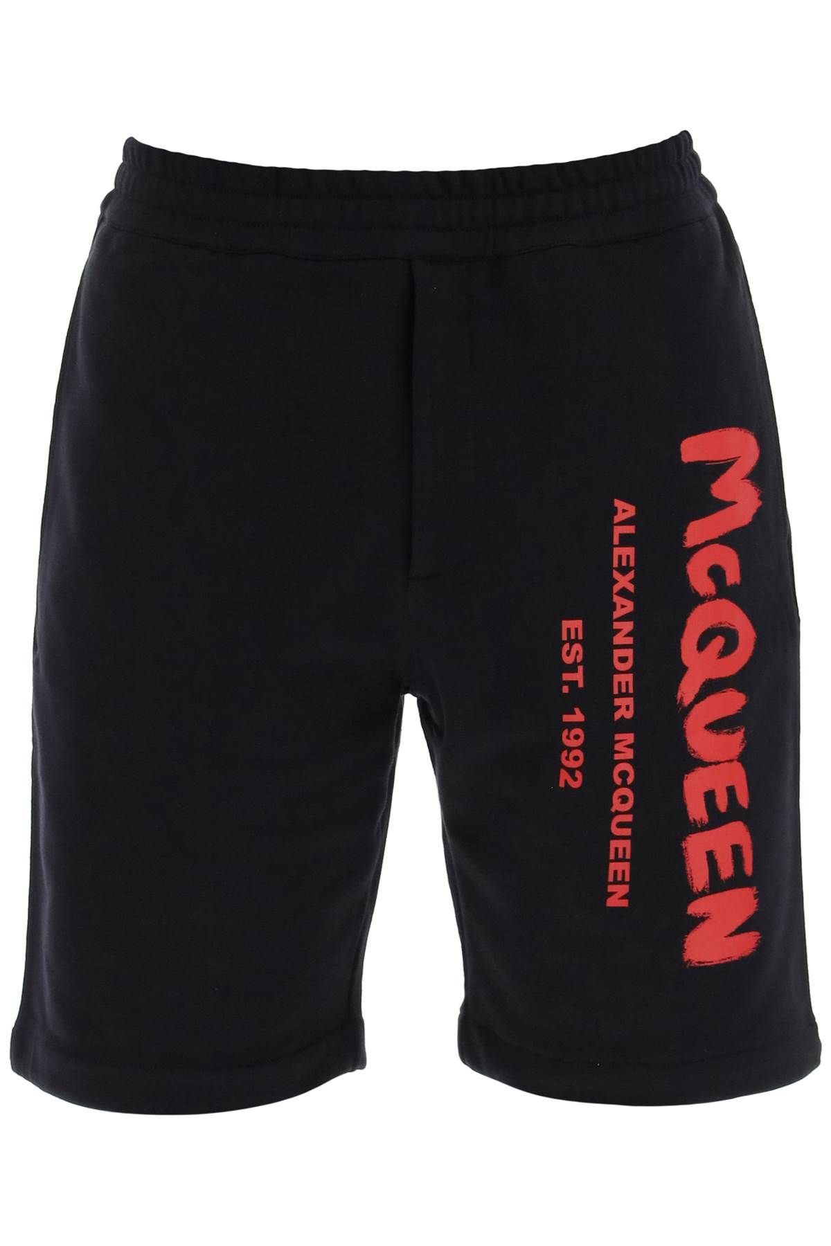 Alexander McQueen ALEXANDER MCQUEEN jersey graffiti sweatshorts