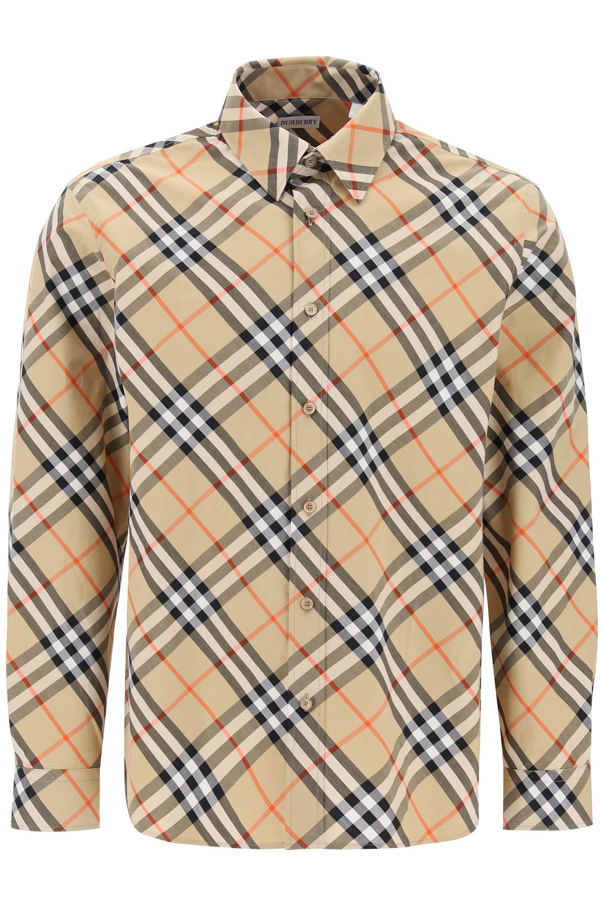 Burberry BURBERRY ered cotton long-sleeved shirt