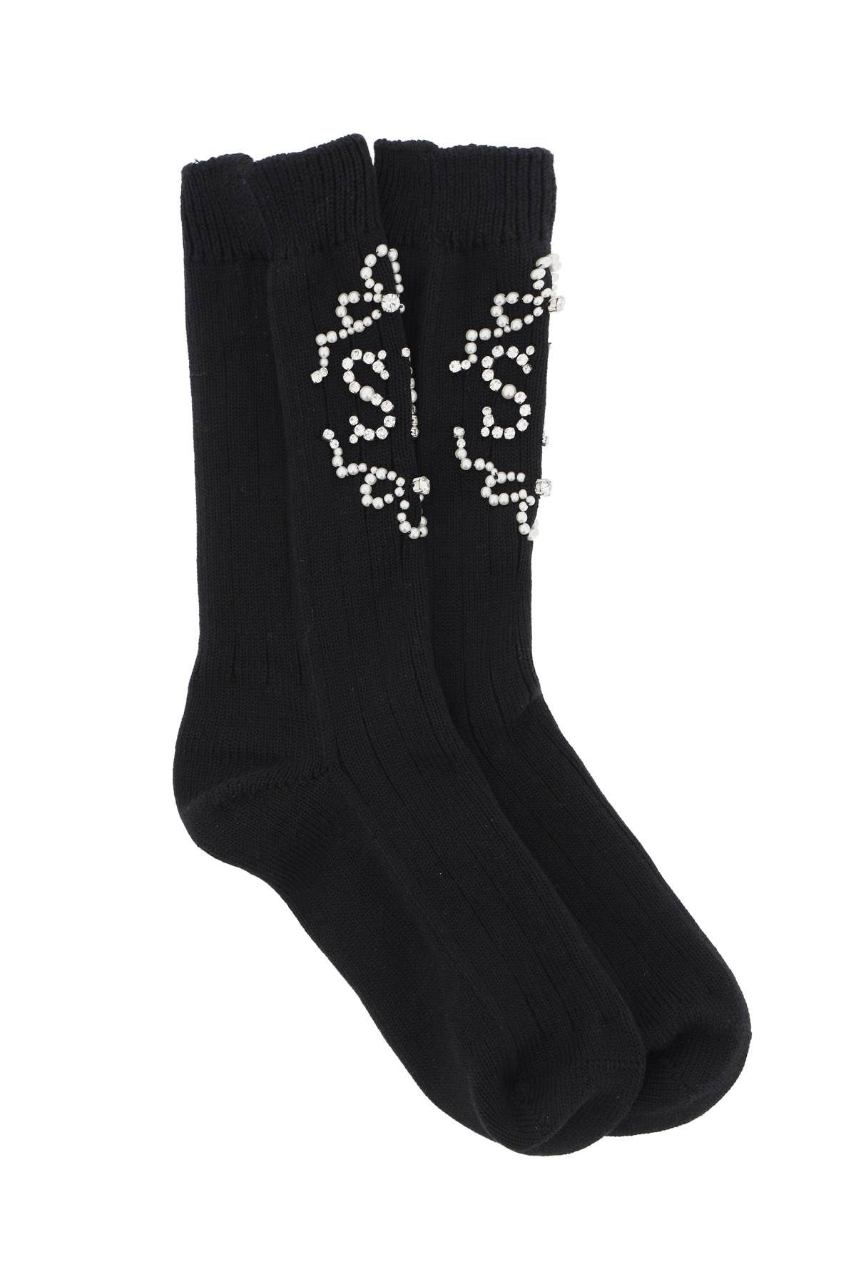 Simone Rocha SIMONE ROCHA sr socks with pearls and crystals