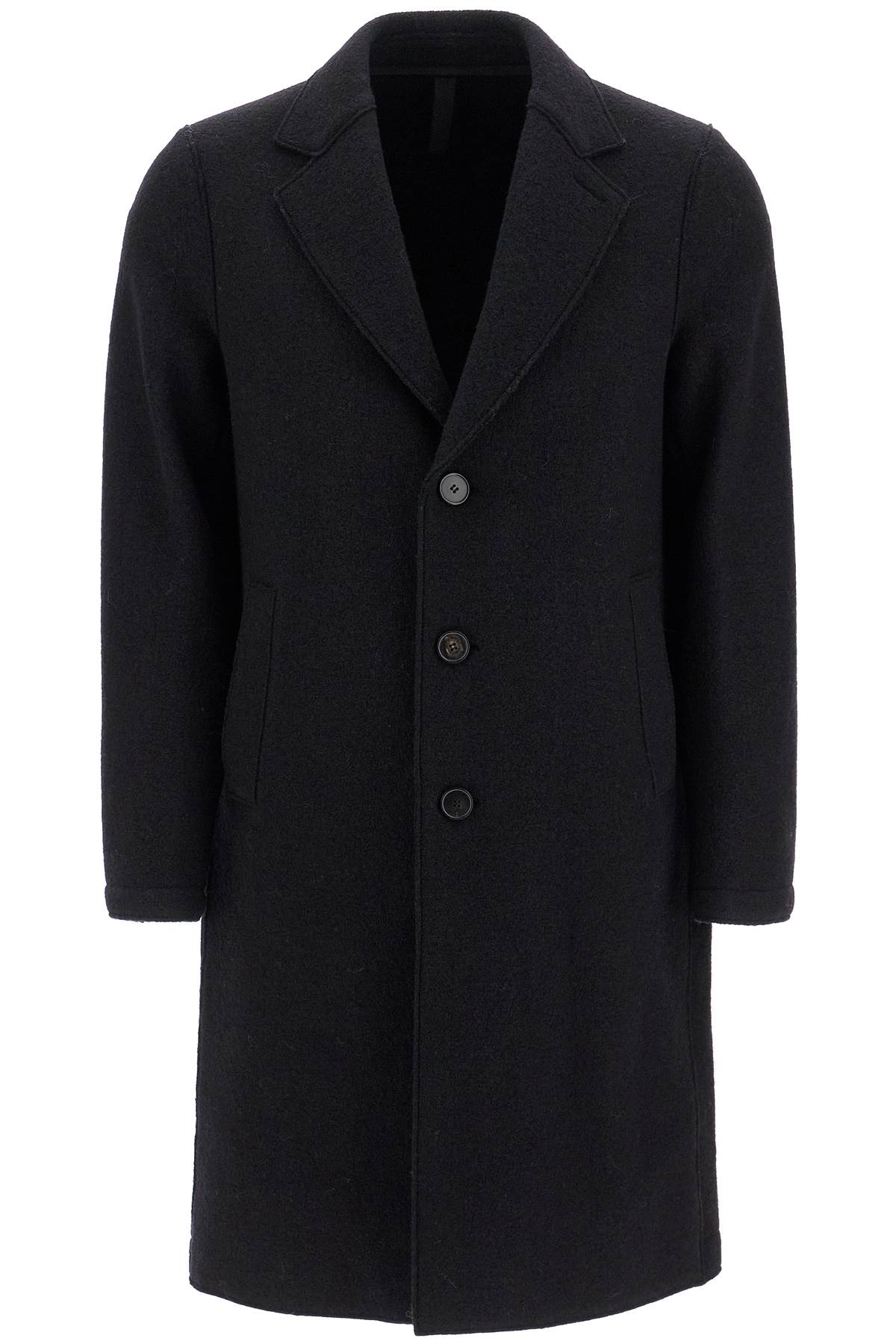 HARRIS WHARF LONDON HARRIS WHARF LONDON single-breasted wool coat in boiled