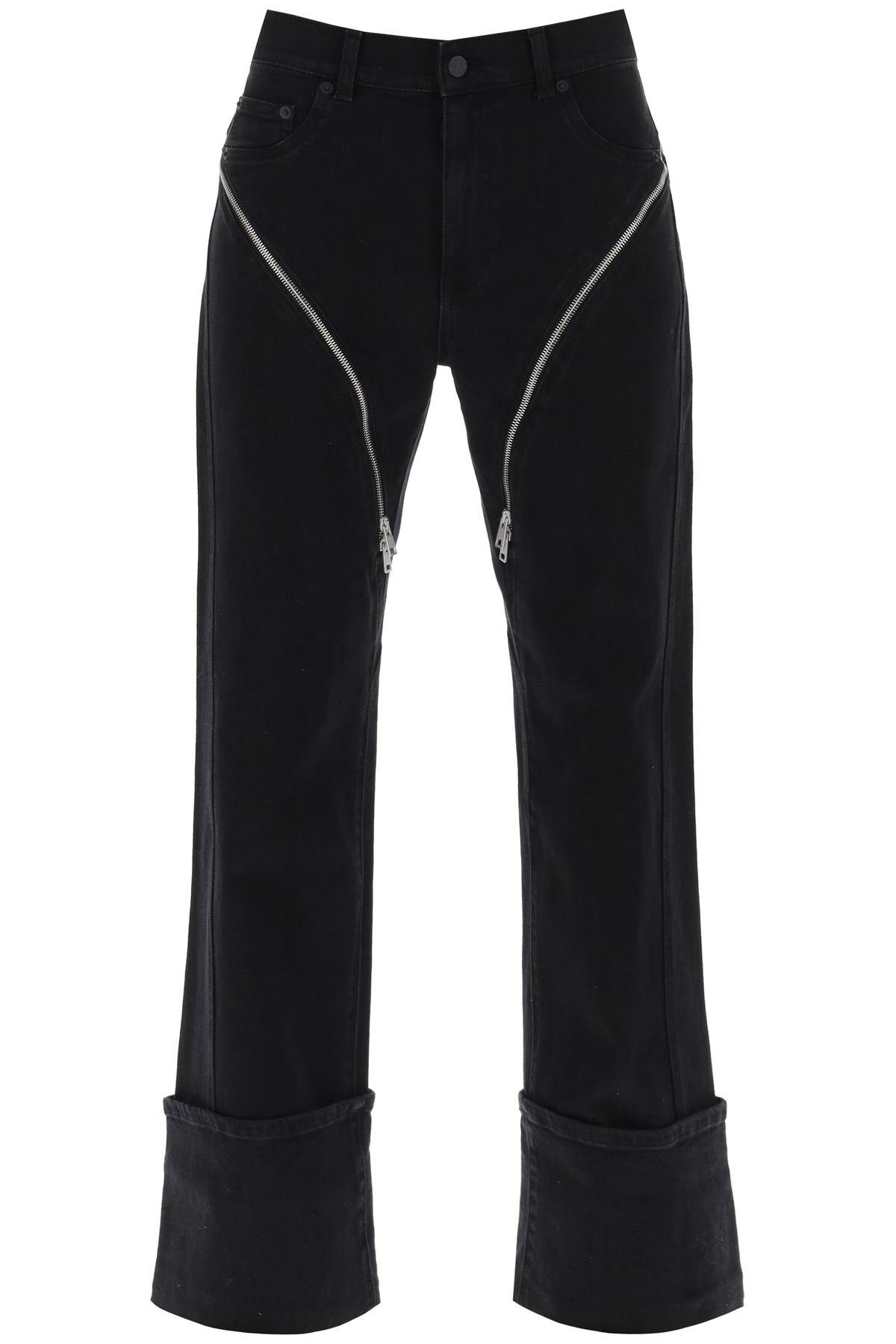 Mugler MUGLER straight jeans with zippers