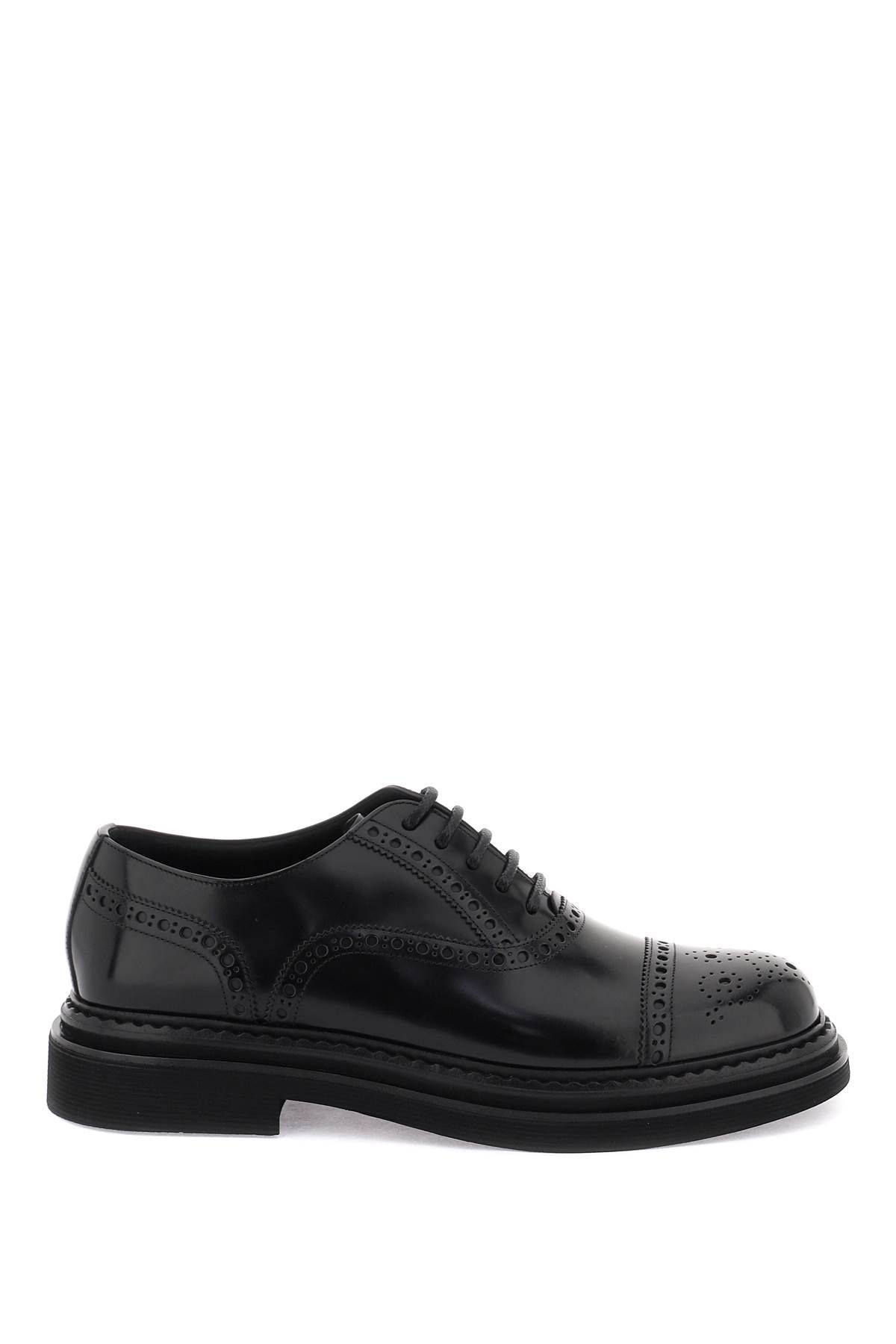 Dolce & Gabbana DOLCE & GABBANA brushed leather oxford lace-ups