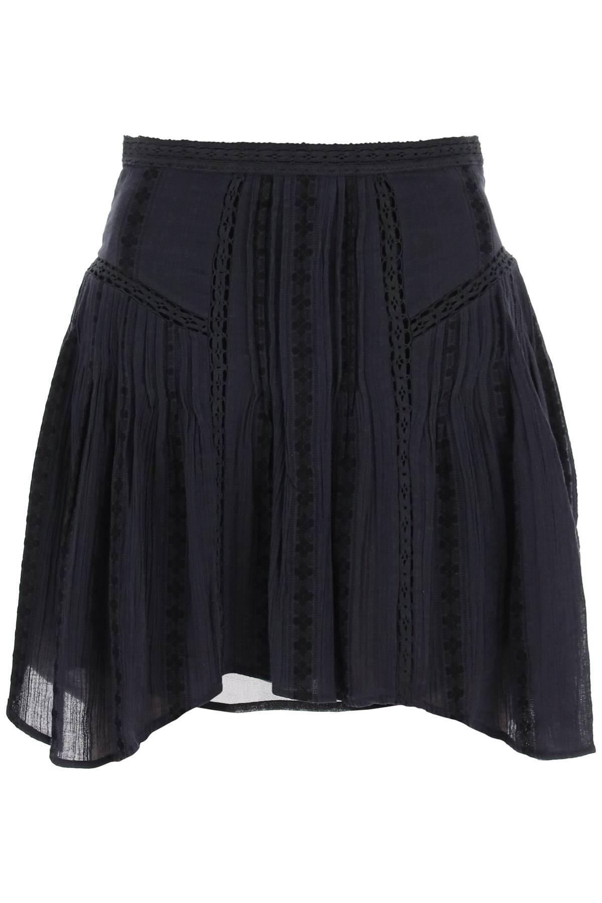 Isabel Marant Étoile ISABEL MARANT ETOILE jorena mini skirt with lace inserts