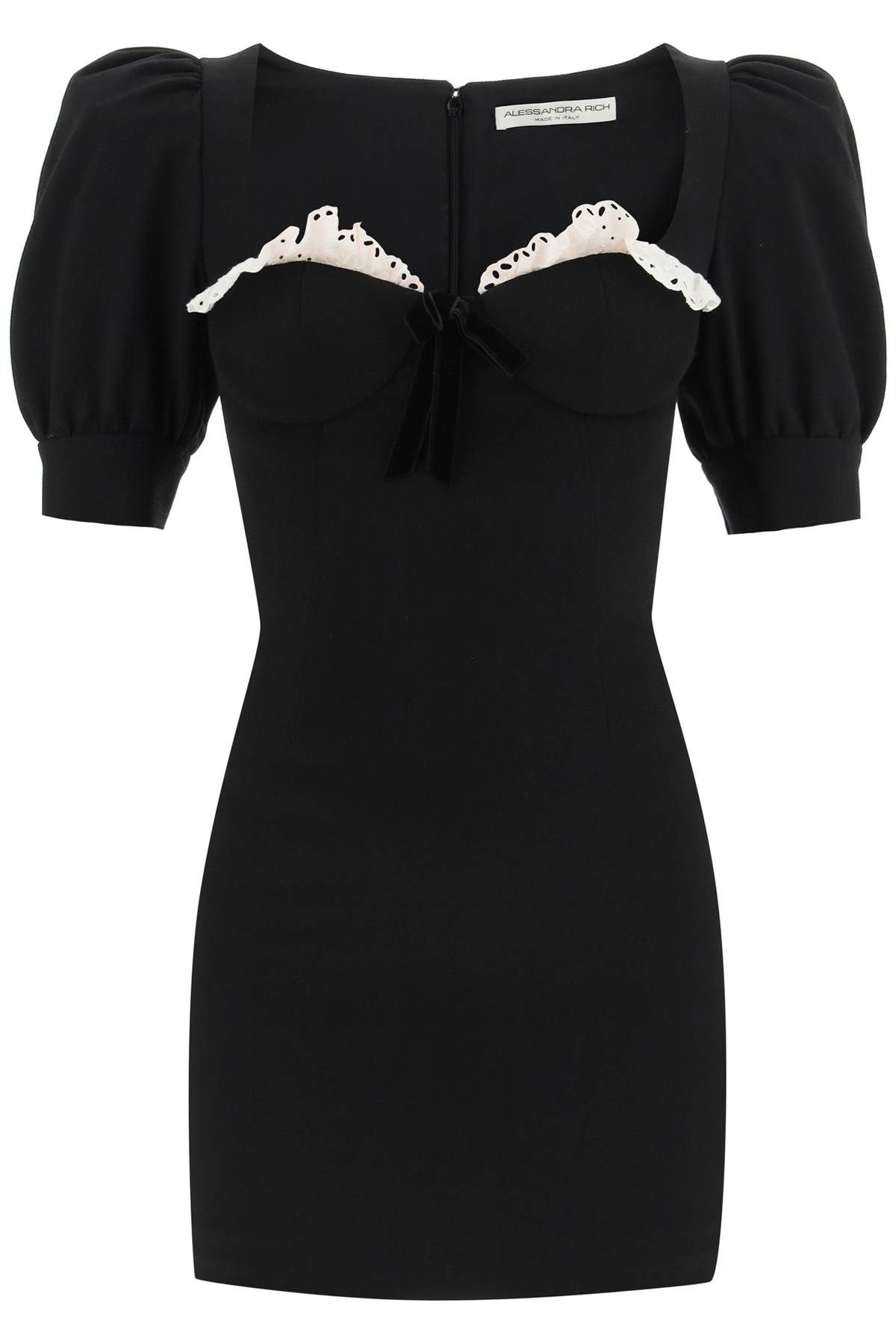 Alessandra Rich ALESSANDRA RICH mini dress with lace