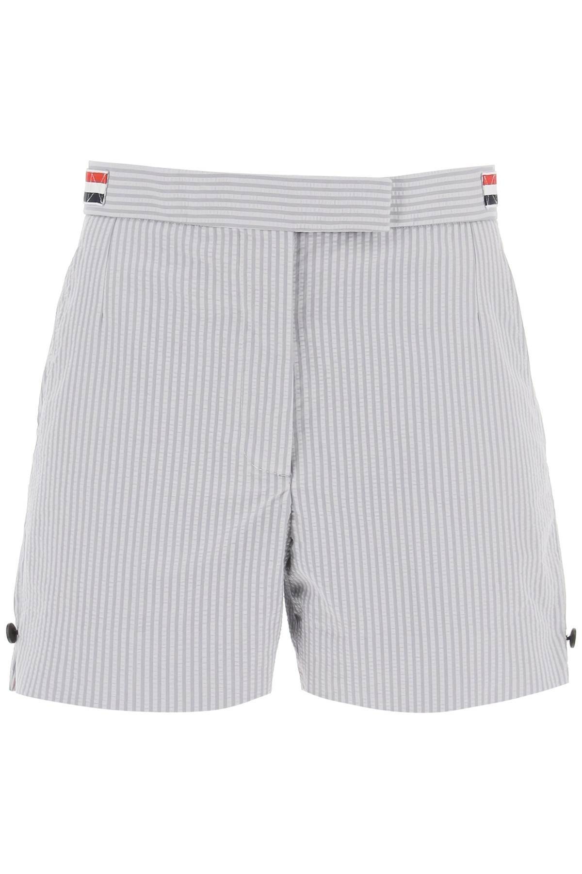 Thom Browne THOM BROWNE seersucker tailoring shorts