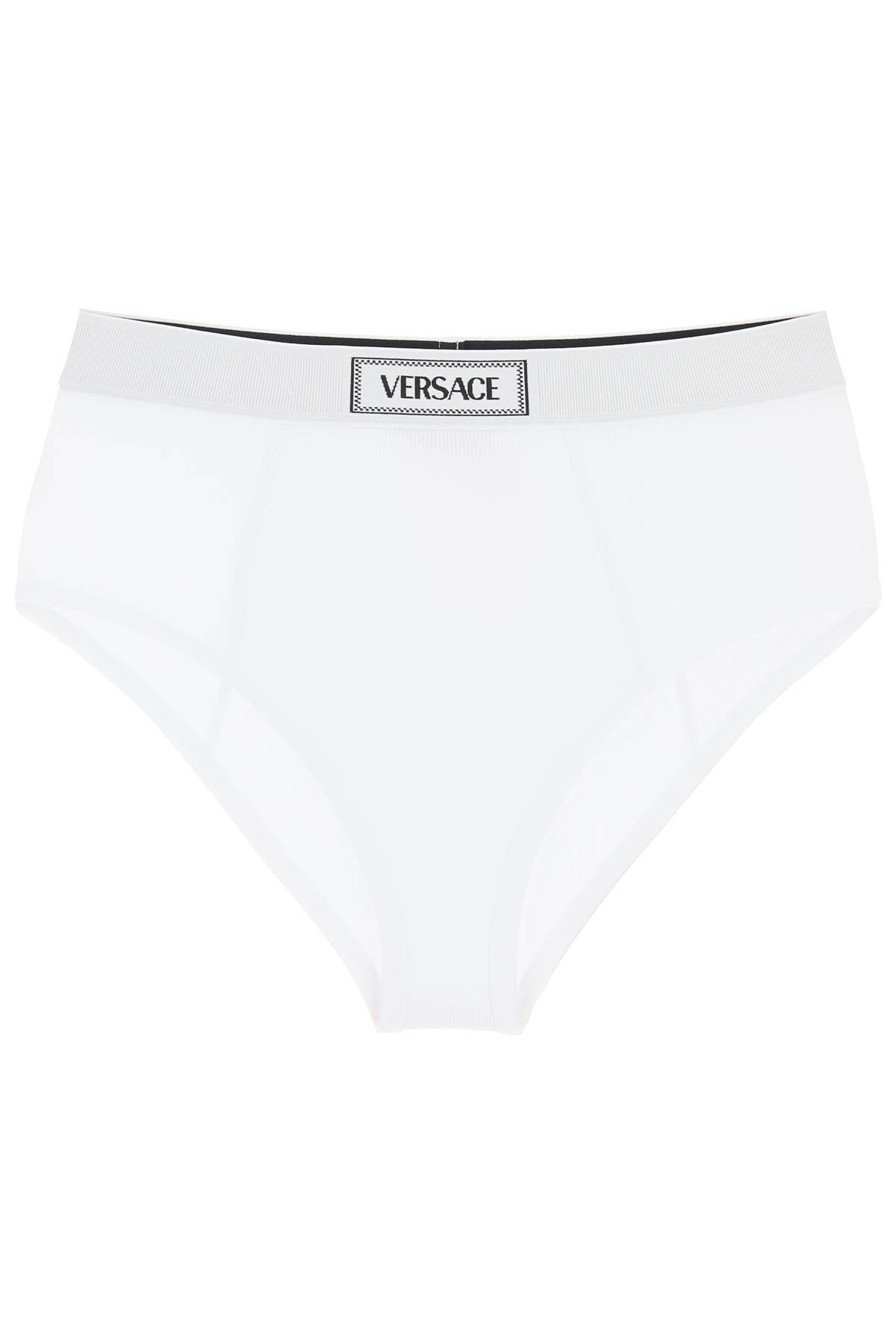 Versace VERSACE ribbed briefs with '90s logo
