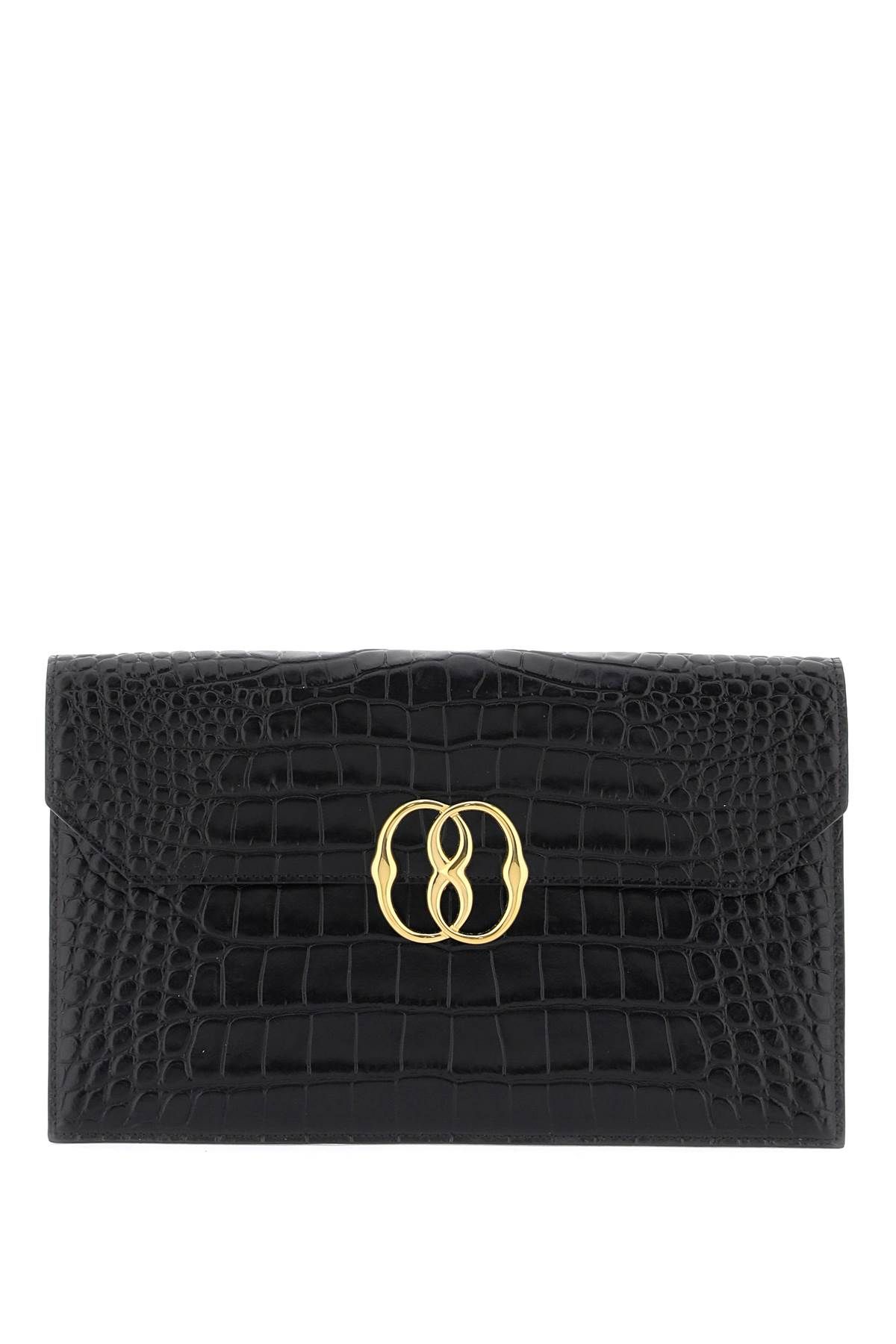 BALLY BALLY emblem clutch