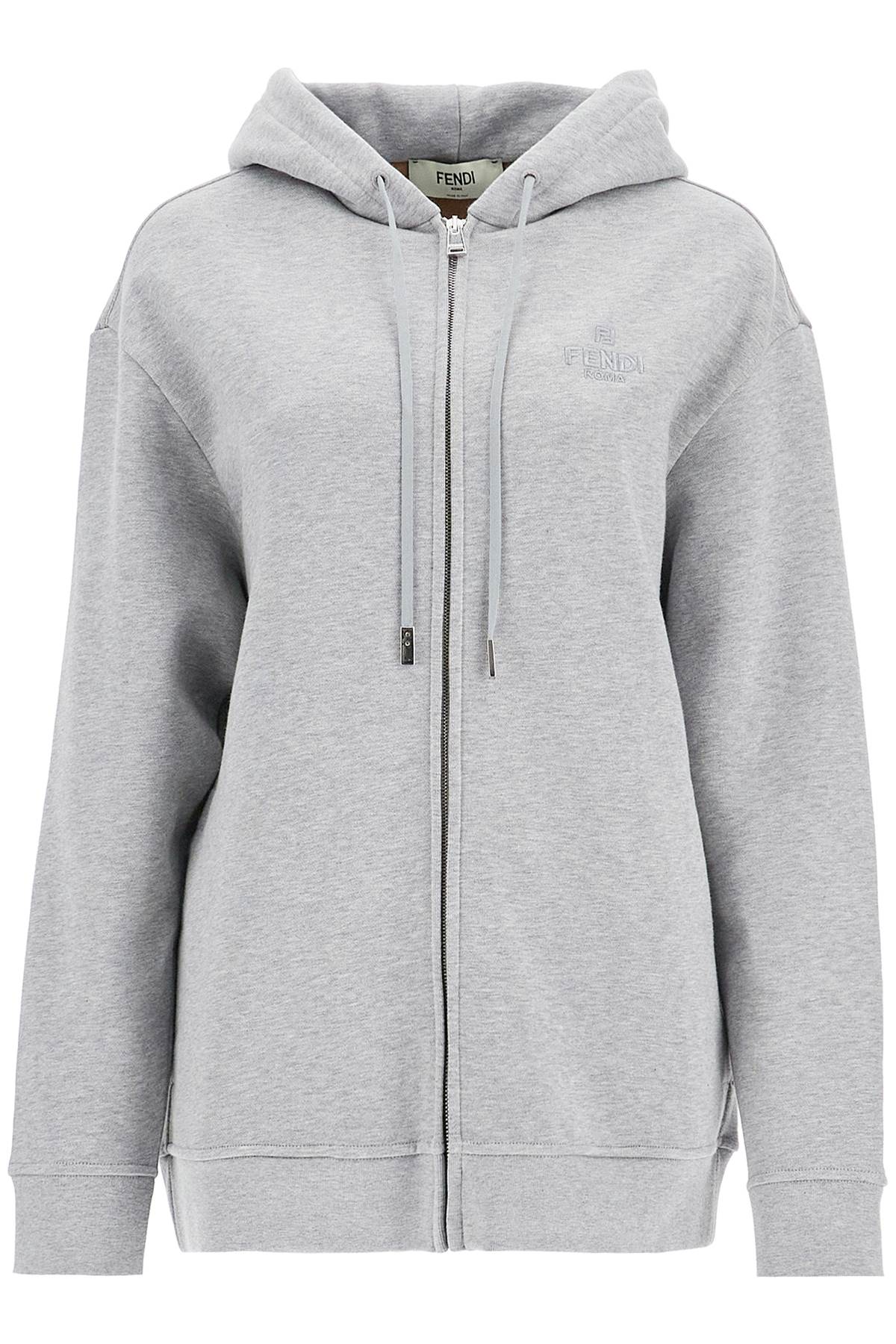 FENDI FENDI hooded full zip sweatshirt