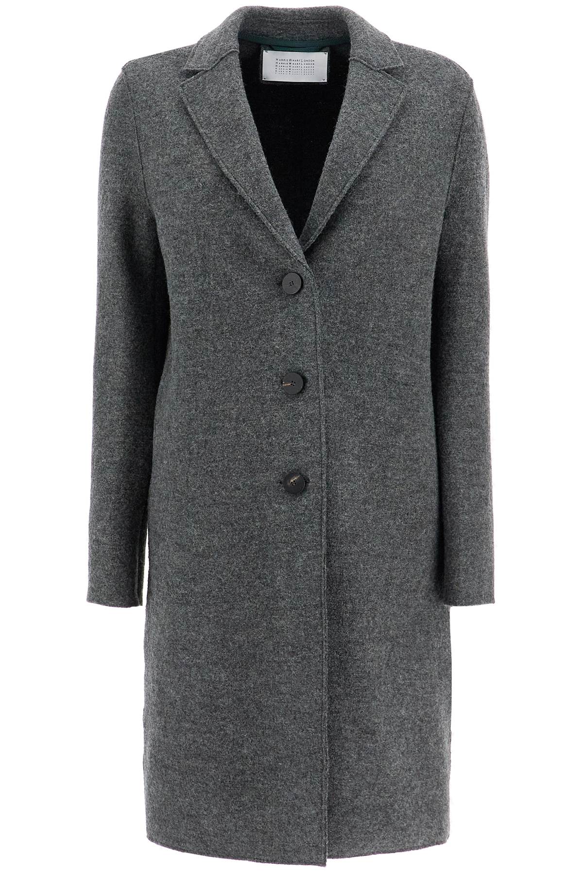 HARRIS WHARF LONDON HARRIS WHARF LONDON single-breasted wool coat in boiled