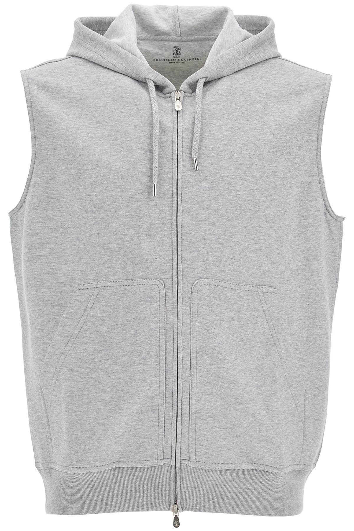 Brunello Cucinelli BRUNELLO CUCINELLI hooded jersey vest with hood