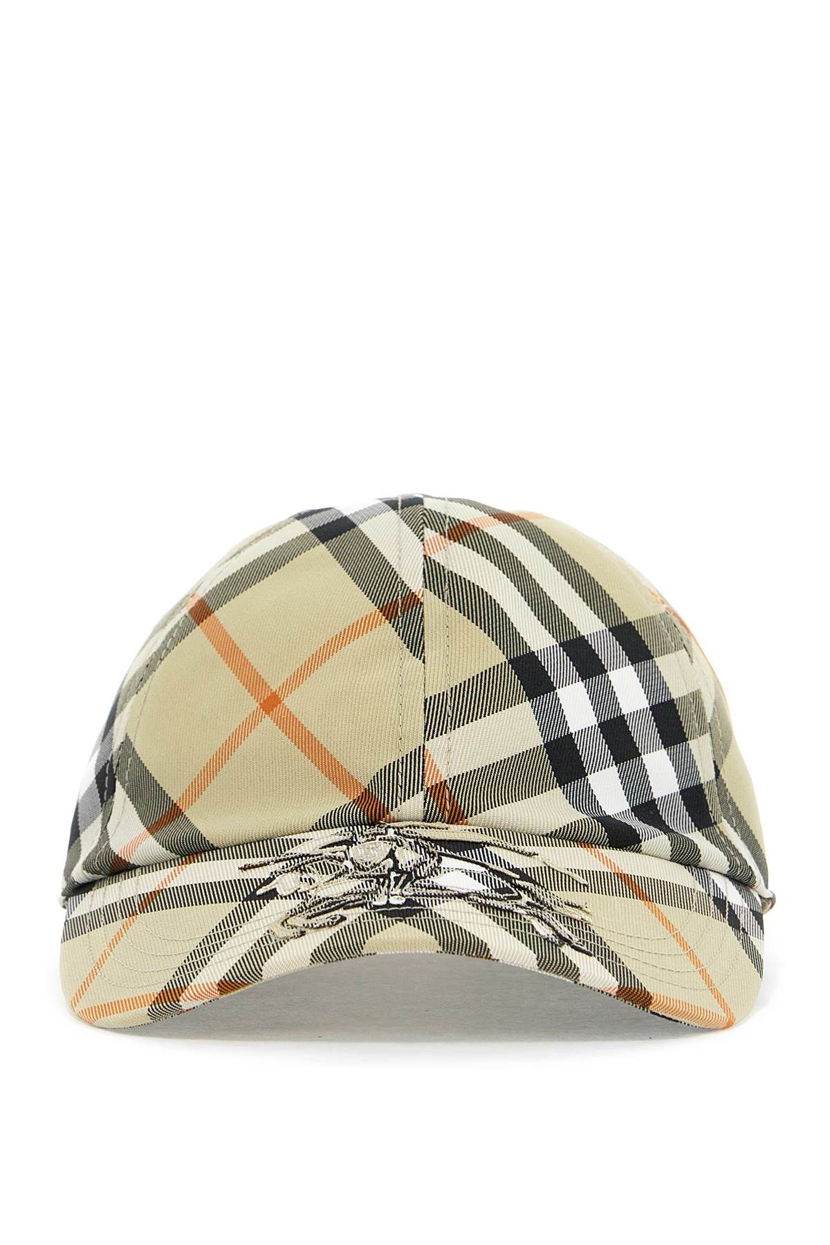 Burberry BURBERRY ered checkered baseball cap