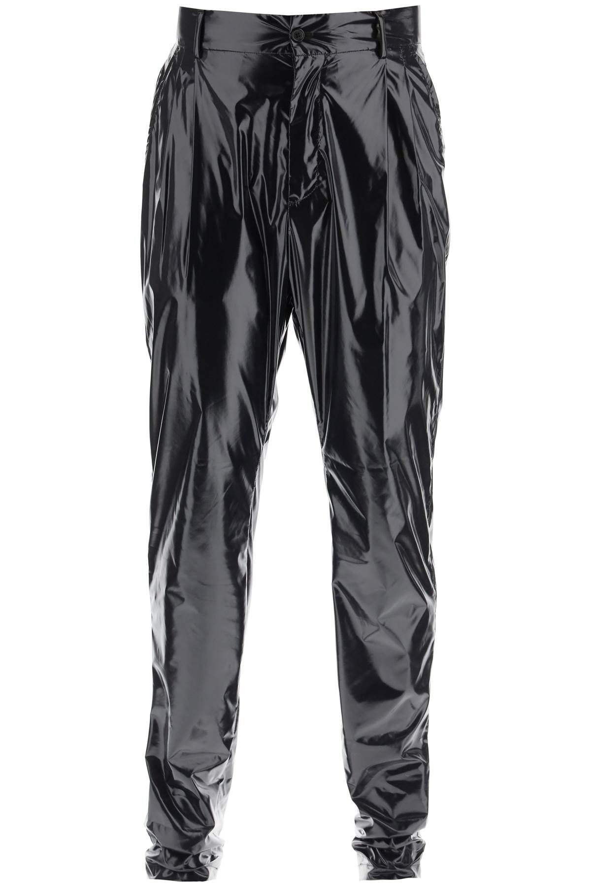 Dolce & Gabbana DOLCE & GABBANA glossy nylon trousers