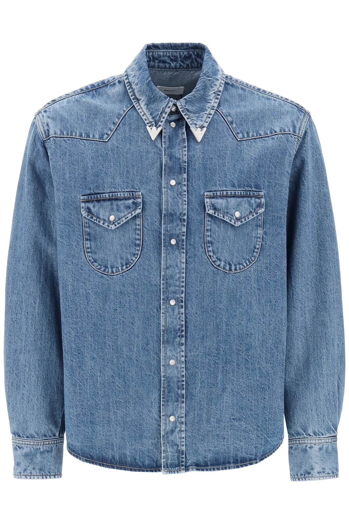 BALLY BALLY denim wstern shirt