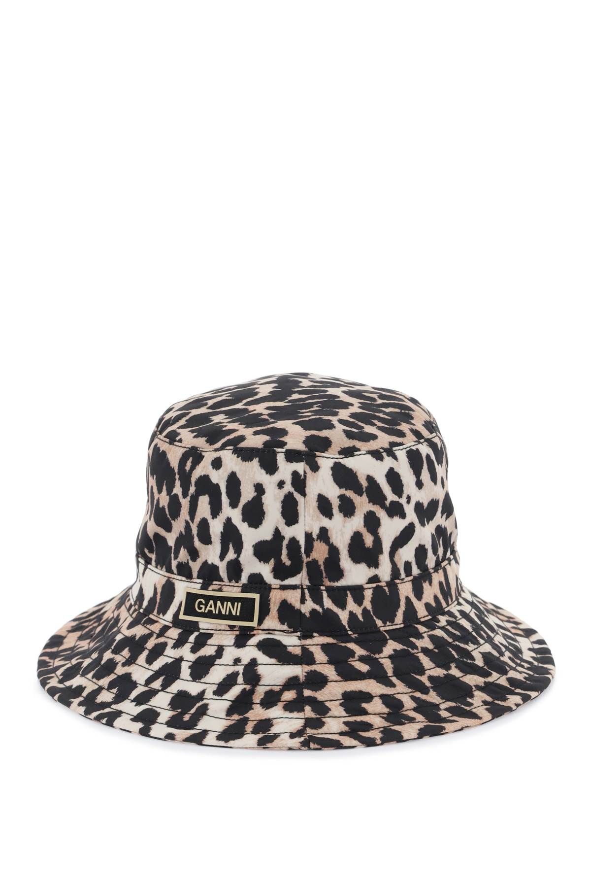 Ganni GANNI animal print bucket hat