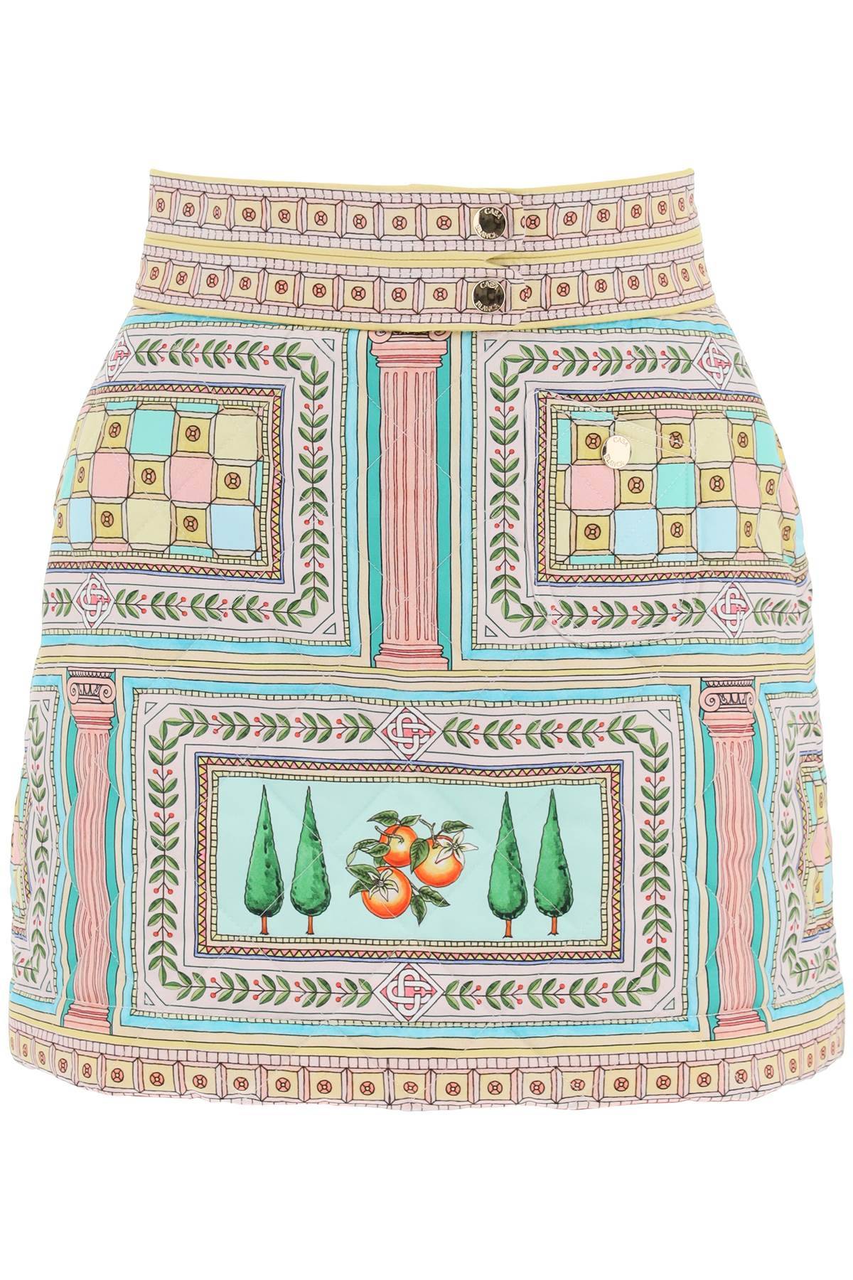Casablanca CASABLANCA le labyrinthe quilted mini skirt